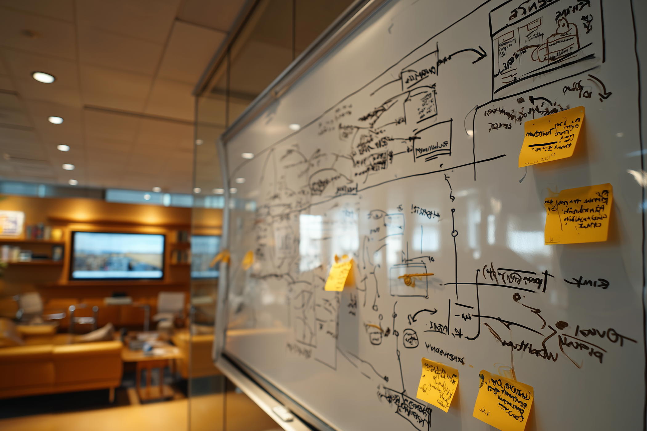 AI generated image of whiteboard