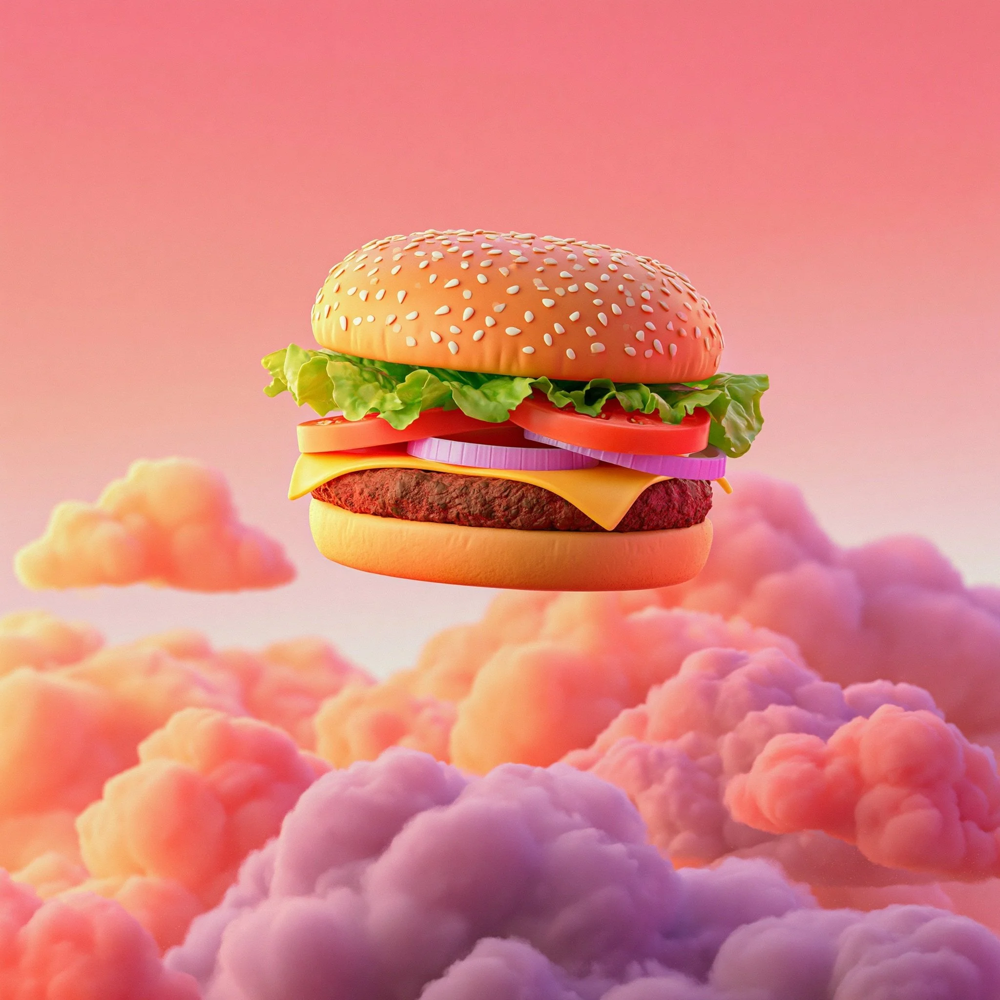AI generated image of a hamburger