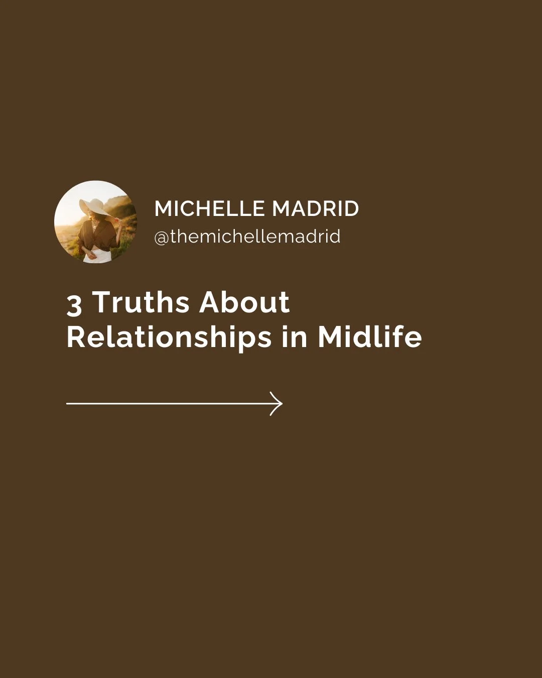 Midlife asks us to see people as they are, not as we hoped they&rsquo;d be.⁠
⁠
And when we do, something shifts.⁠
We stop carrying what was never ours.⁠
We stop rescuing what doesn&rsquo;t want to grow.⁠
We stop giving where it drains instead of nour