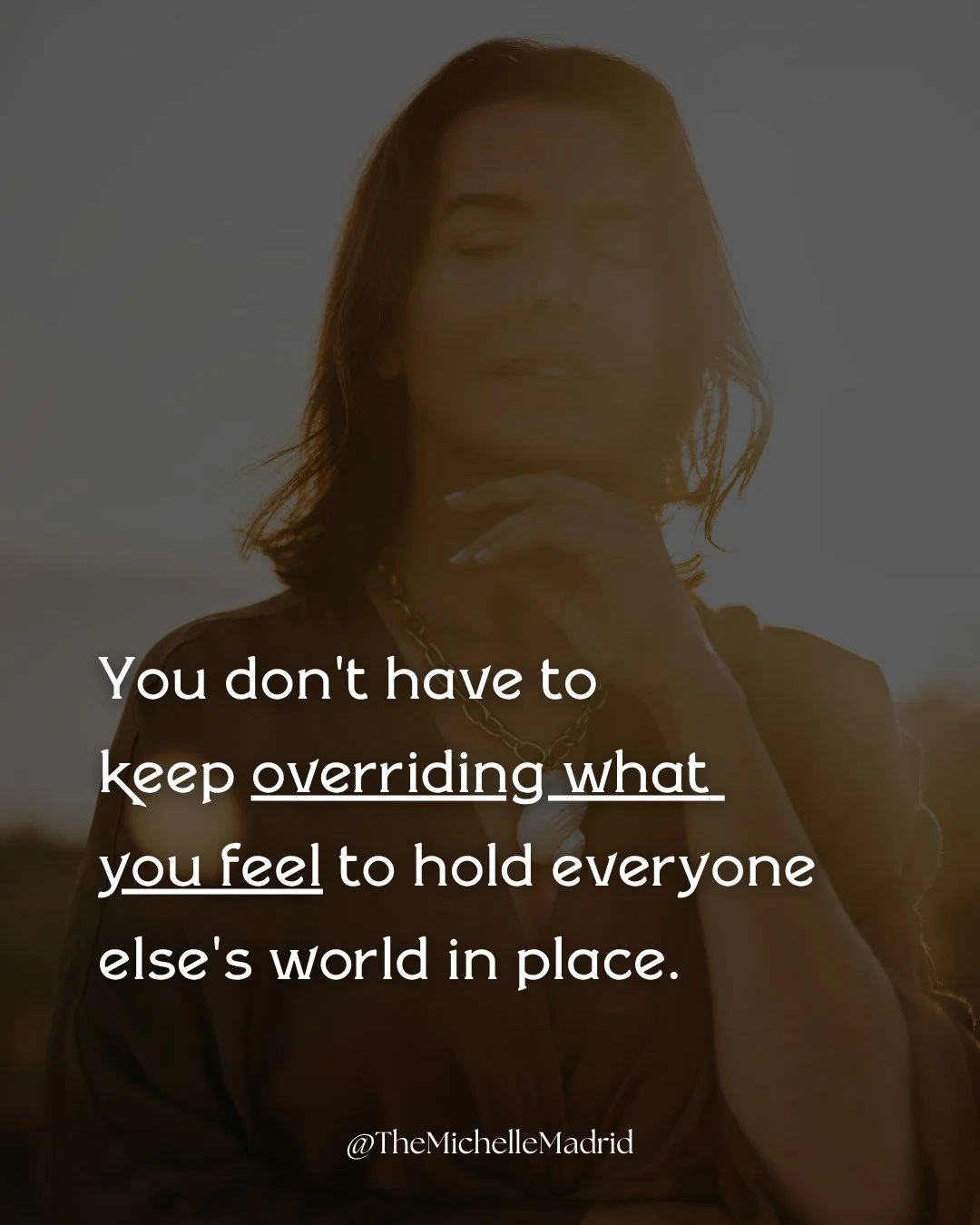 You've been doing it so long, it doesn't even feel like a choice anymore.⁠
It just feels like who you are.⁠
⁠
But it's not you.⁠
⁠
It's what you learned to do.⁠
.⁠
.⁠
.⁠
.⁠
#mostmyself #healinginmidlife #midlifeawakening #womeninmidlife