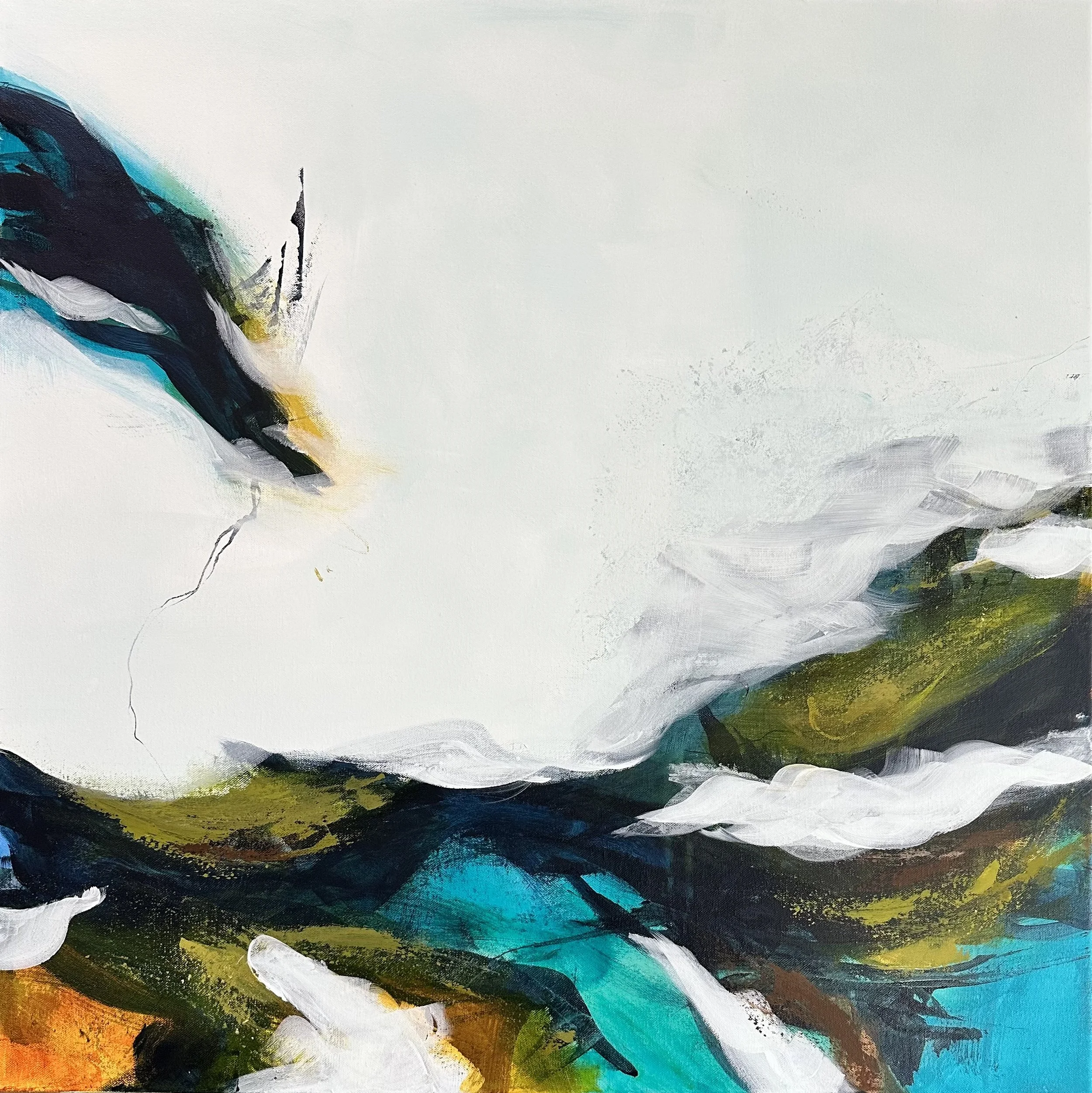 Schneewanderung | blue mountain abstract landscape original art.jpeg