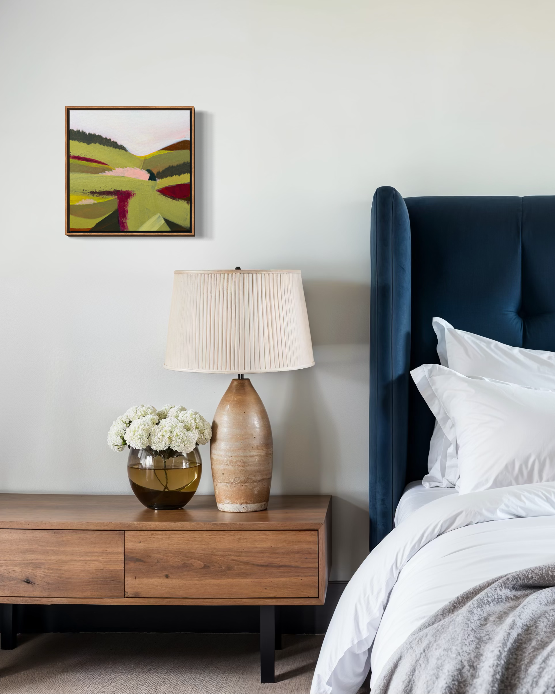 Farmlands | bedroom pink and green original abstract landscape.PNG
