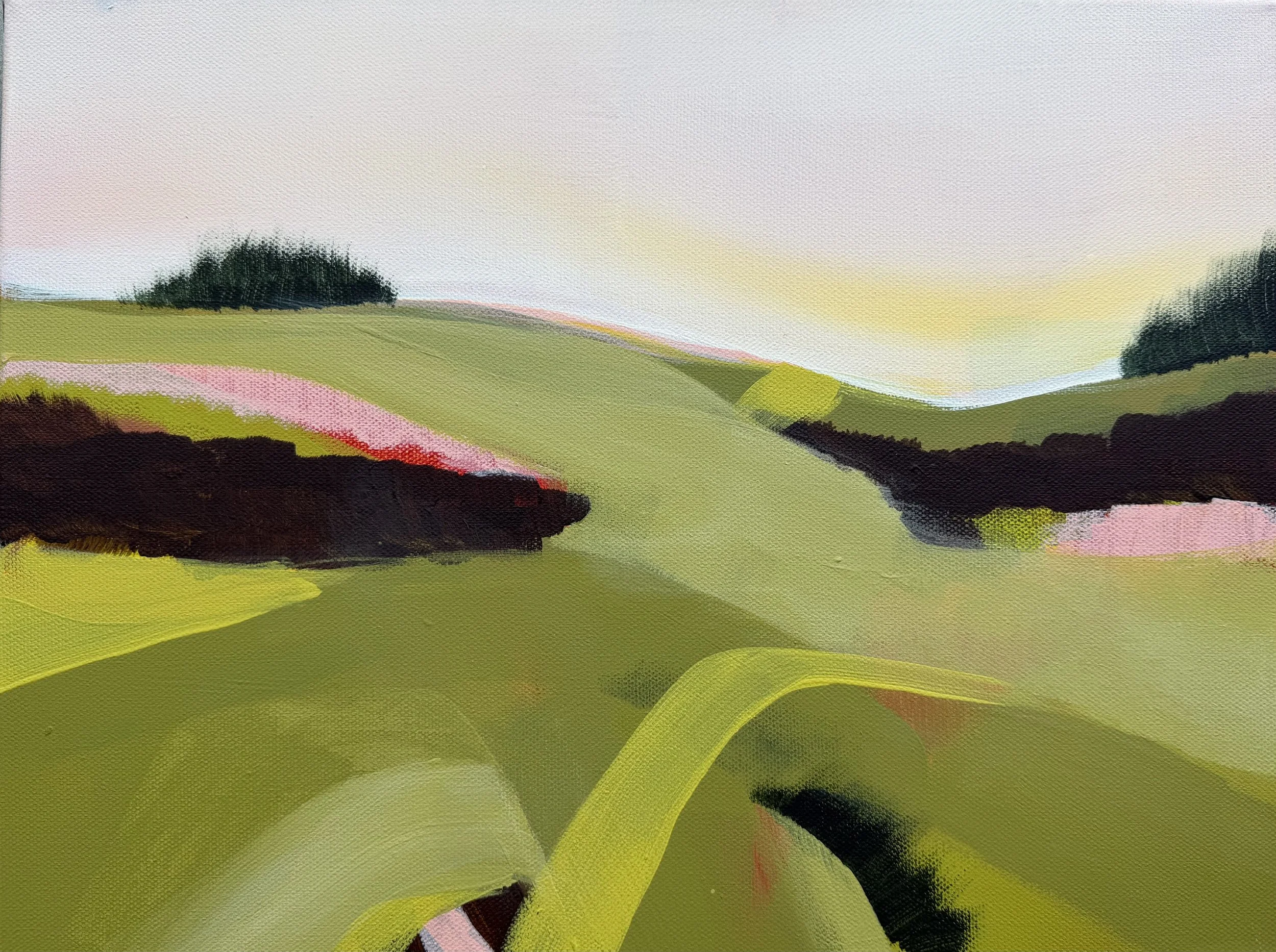Fresh cut grass | original art | abstract landscape.jpeg