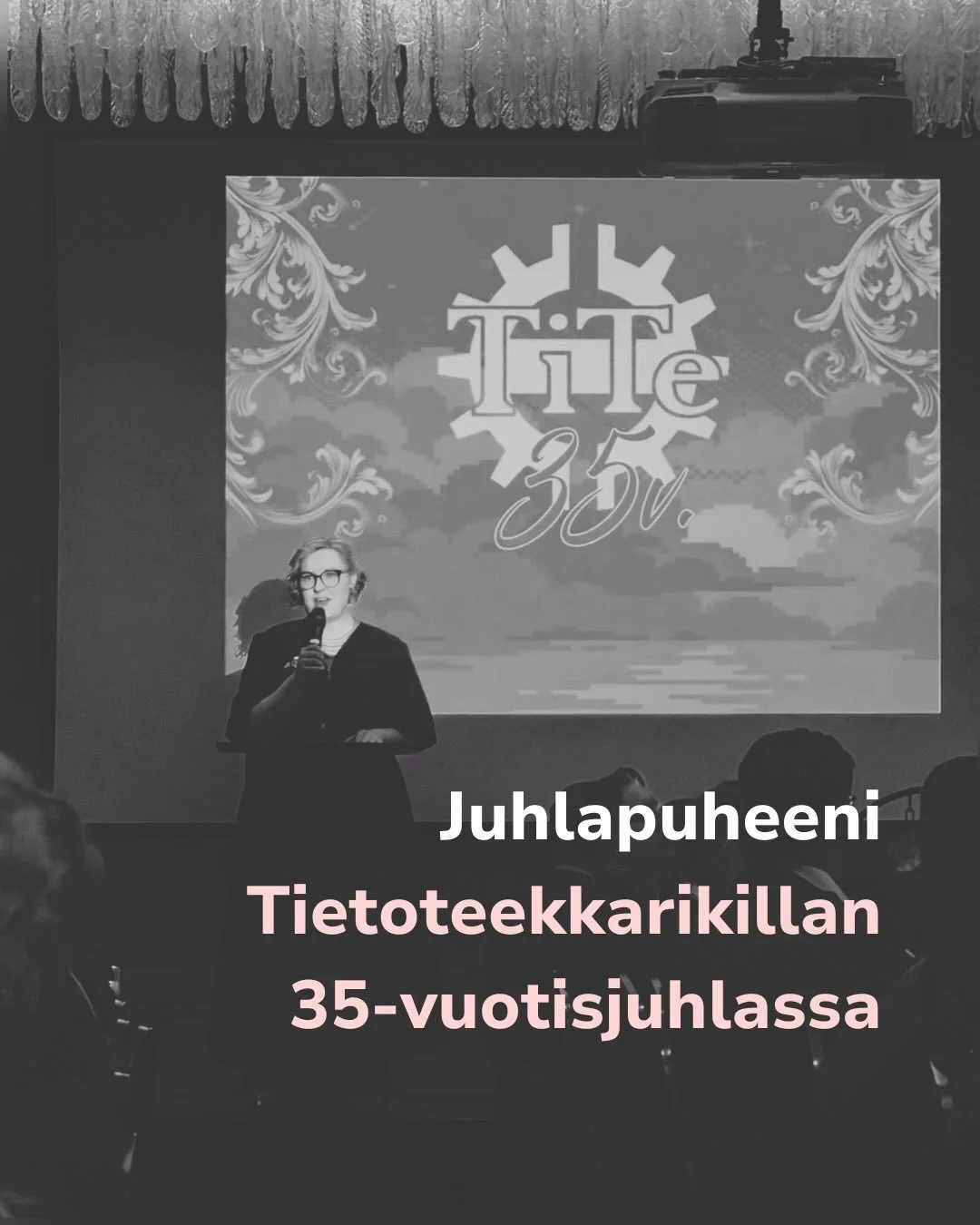 Viikonloppuna juhlittiin rakasta Tietoteekkarikiltaa ja sain valtavan kunnian pit&auml;&auml; juhlapuheen 🥹 Liikutun viel&auml;kin kaikesta siit&auml; palautteesta, mit&auml; sain puheesta. Sit&auml; pyydettiin viel&auml; jaettavaksi, joten kuvista 
