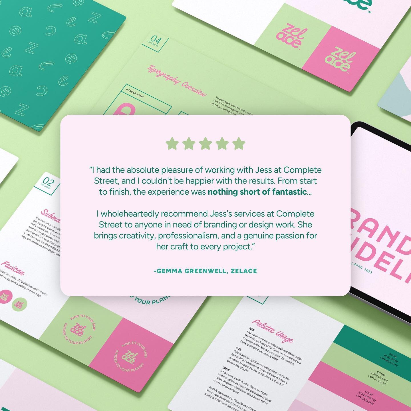 So incredibly grateful 🥹 

Recently we had the absolute pleasure of working on @zelace_official rebrand and Gemma has left us the most beautiful review!

We&rsquo;re not a one solution fits all kinda agency. We work with you in the way that best sui