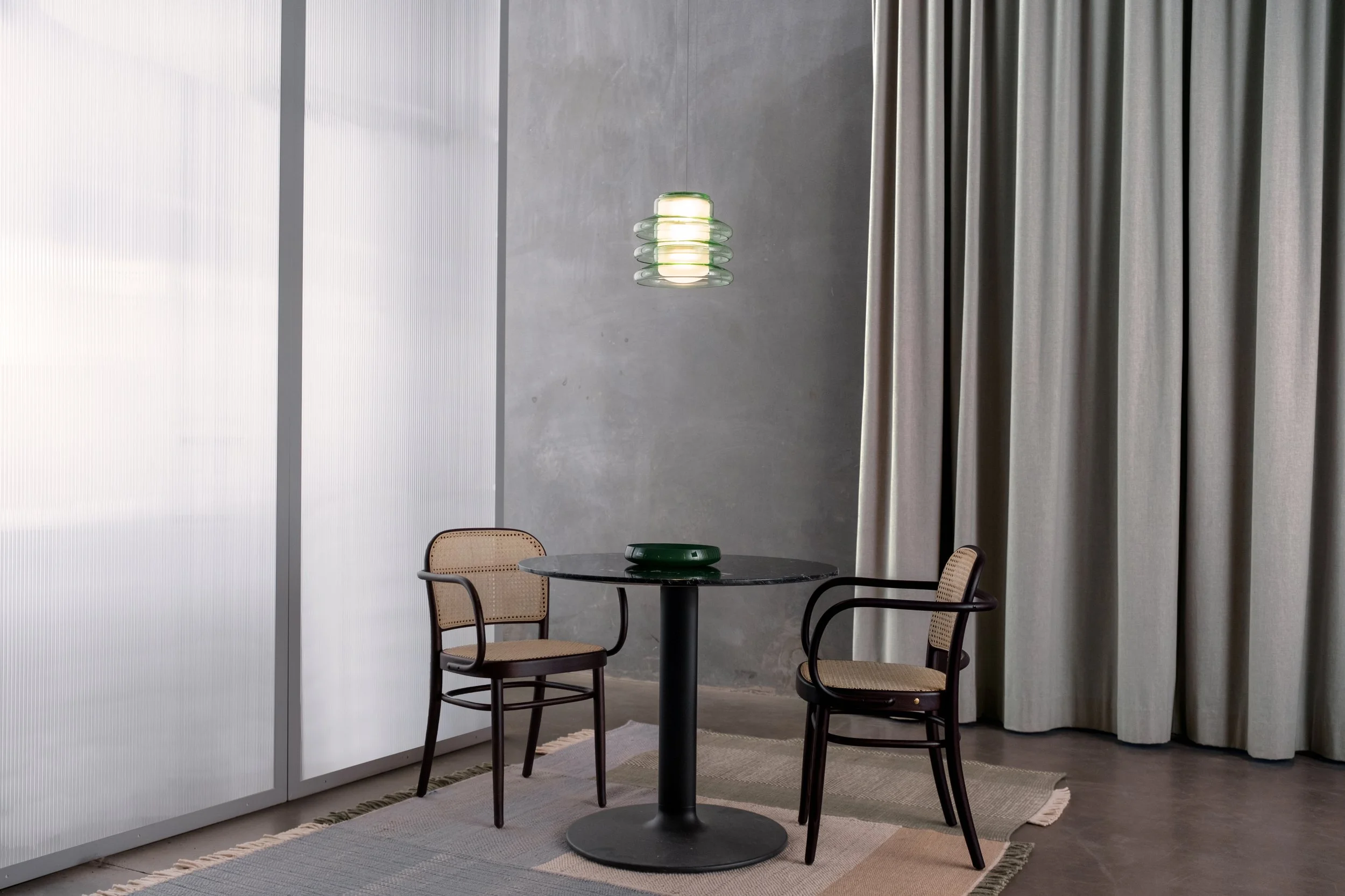 Loftslampe fra AND i glas