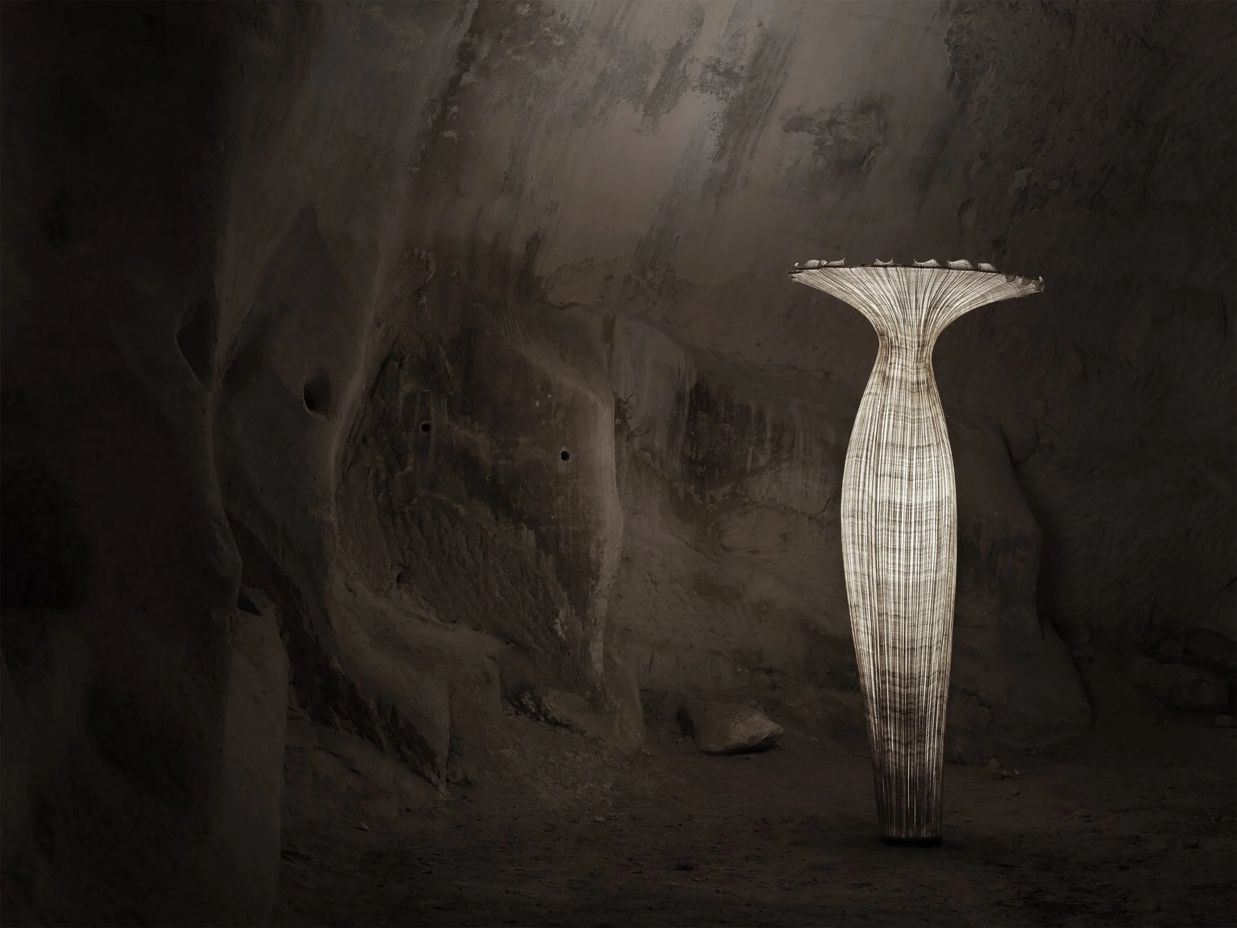 Morning Glory gulvlampe fra Aqua Creations