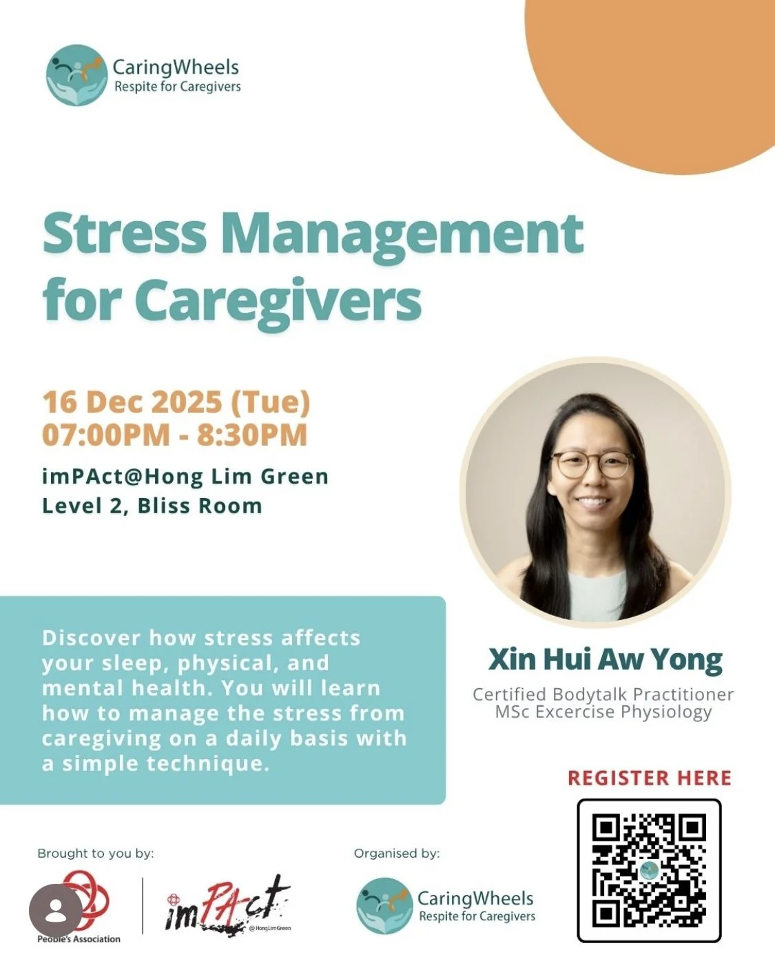 People's Association x Caring Wheels: Stress Management for Caregivers