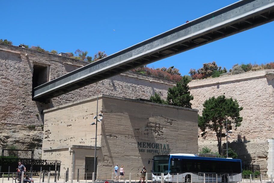 Memorial for people who couldn't leave Marseille during WW2 Fort Saint Jean