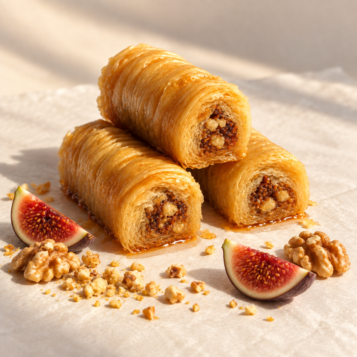 Eqyptian Style Walnut Fig Baklava