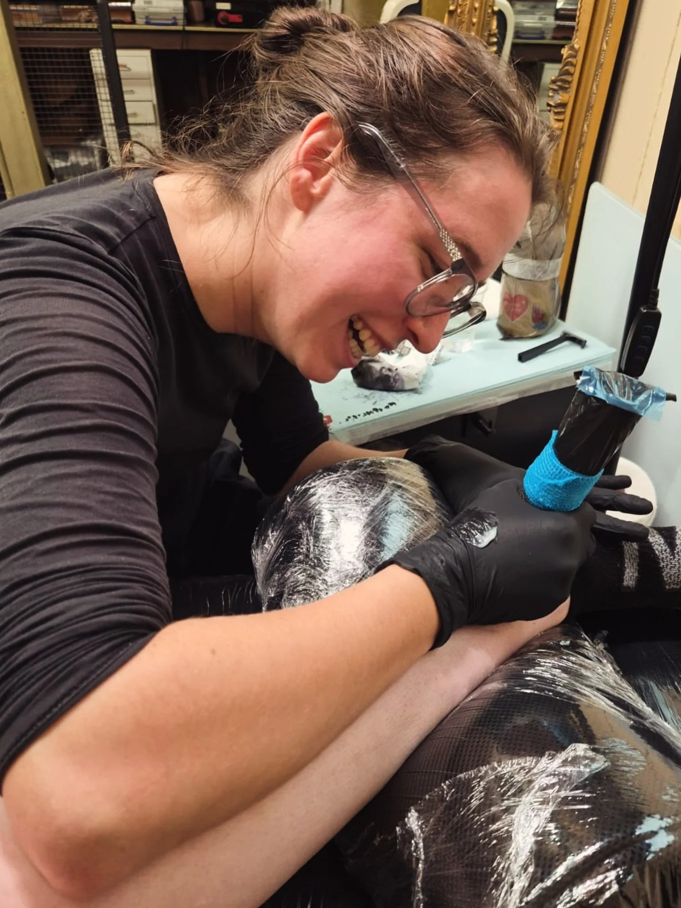 It&rsquo;s hard to say goodbye- but what an amazing place to have worked and learned. 
You can find me at @summersbee.tattoo for ongoing work in the new year.