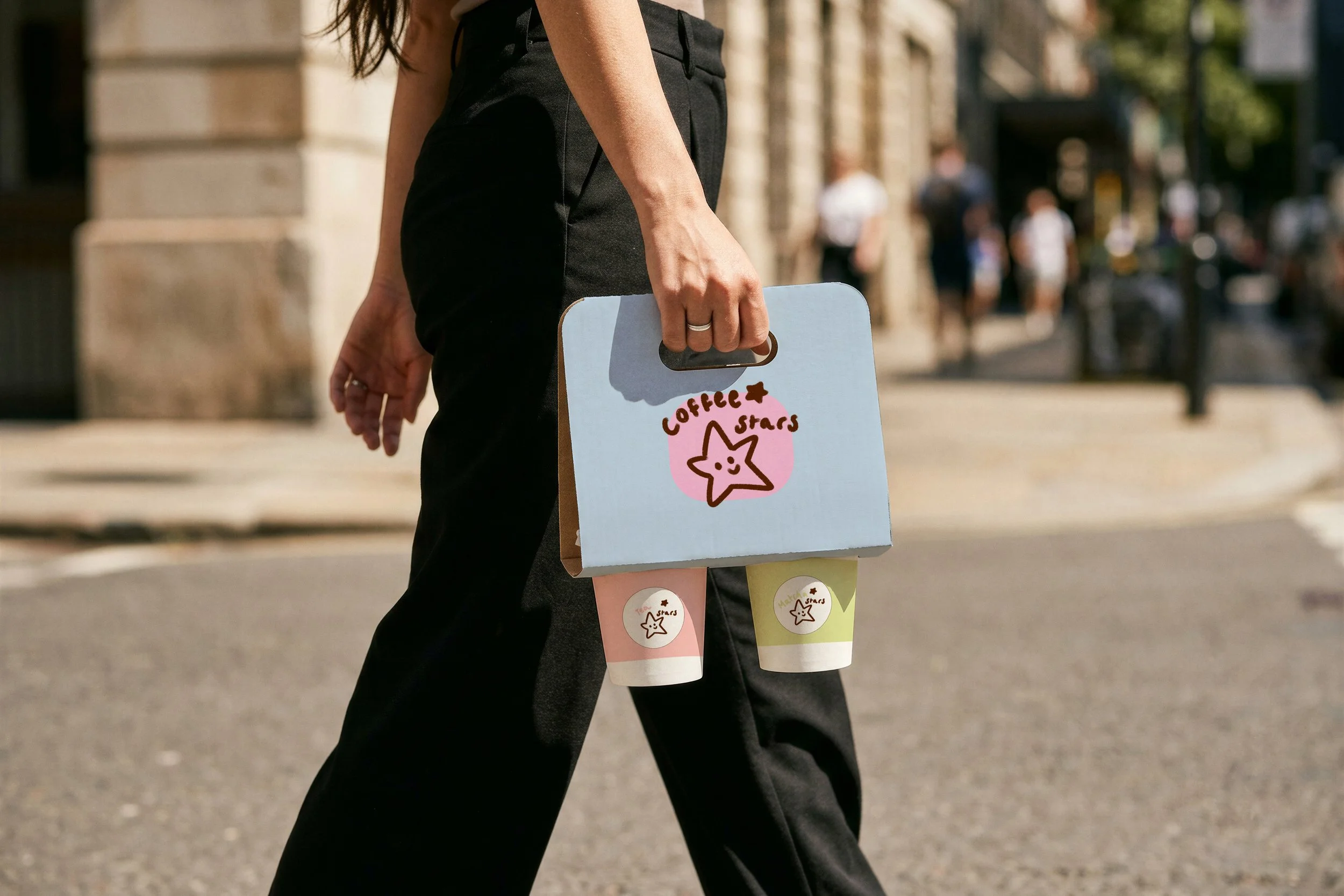 Visualisation of branding for 'Coffee Stars'