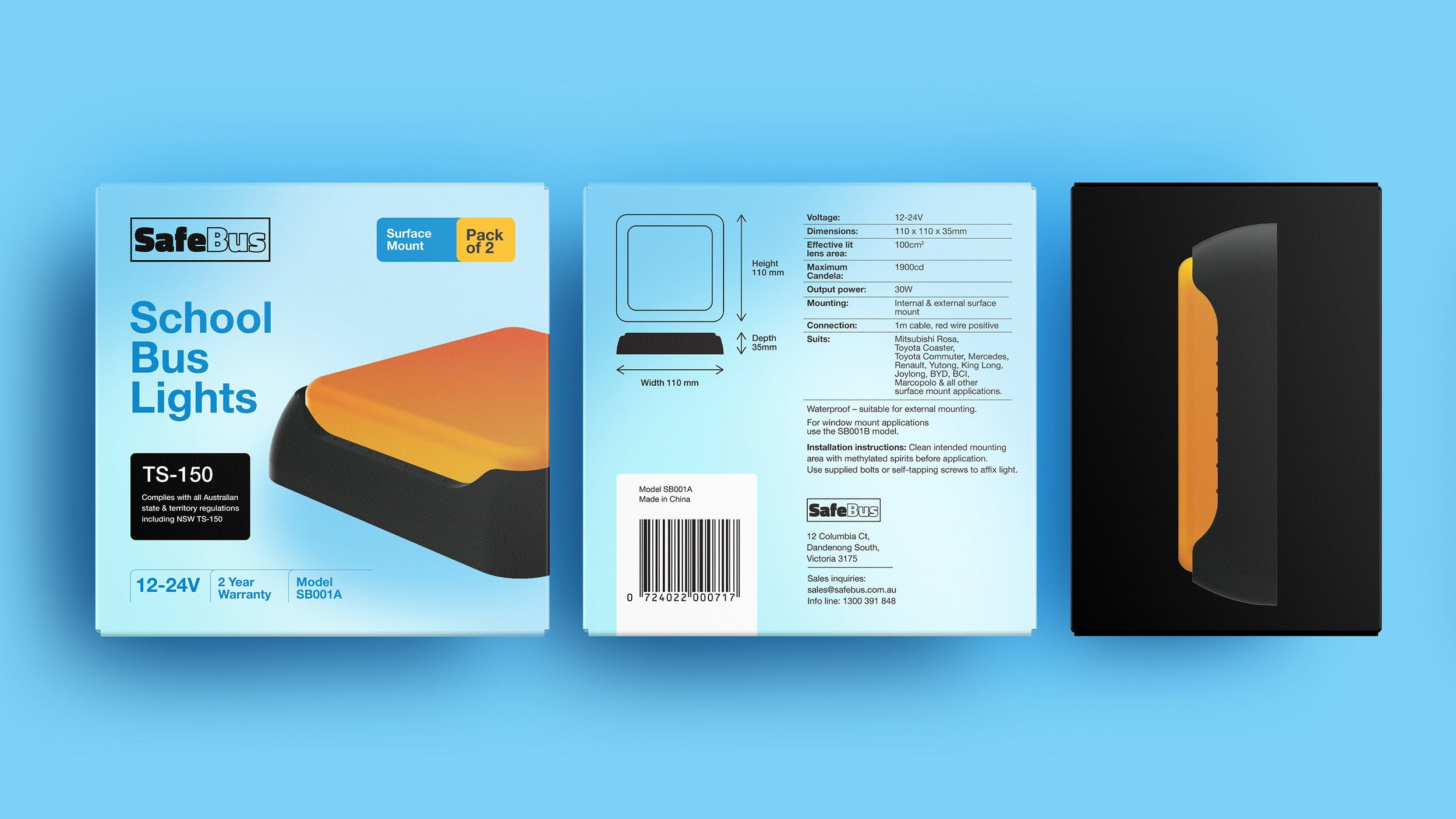 SafeBus Packaging by House Studios