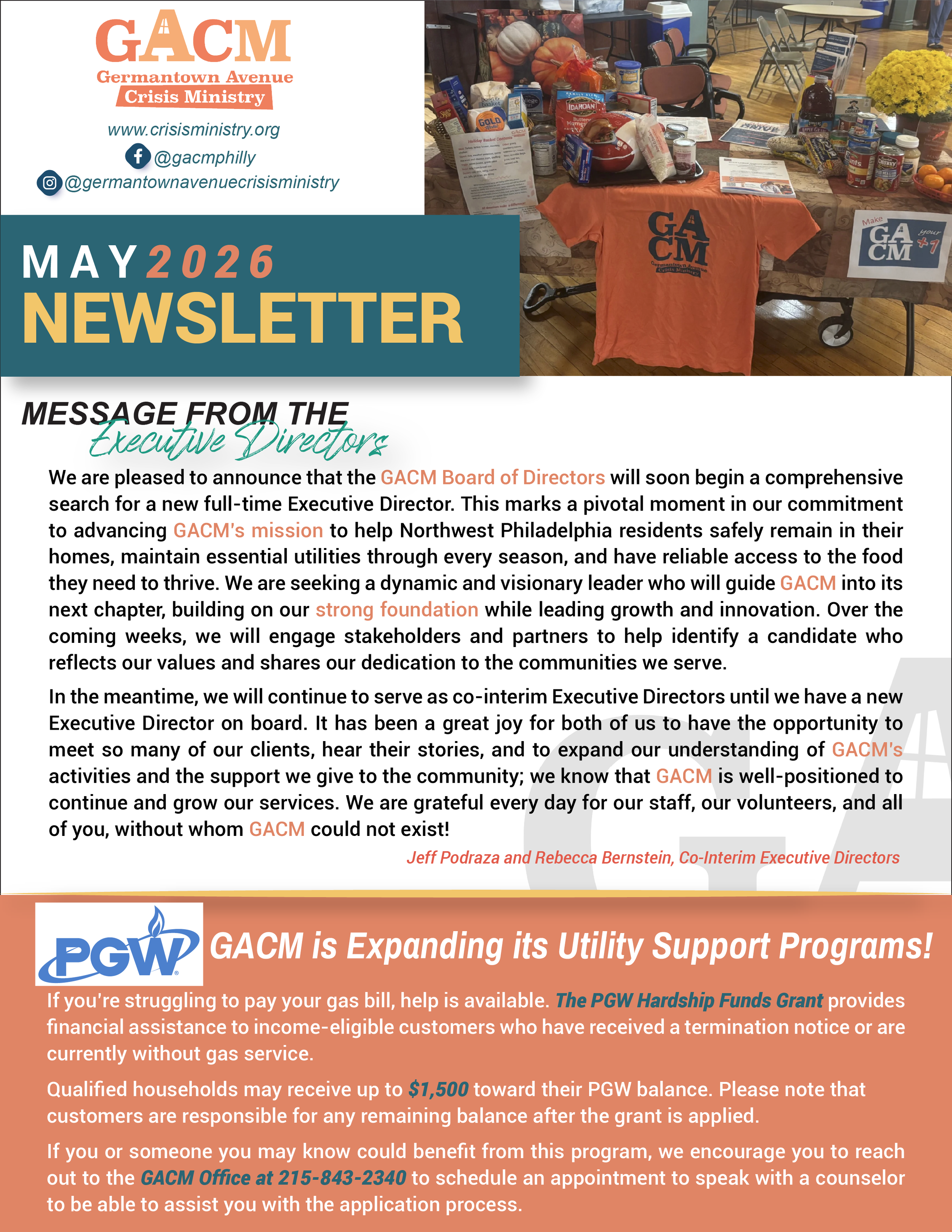 GACM May Newsletter