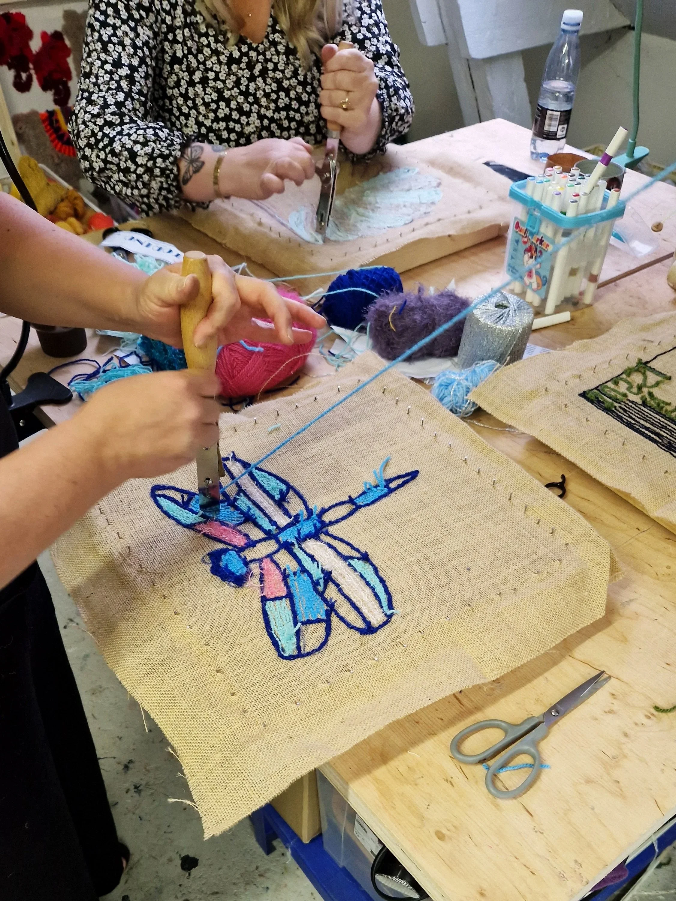 Danella nål tufteworkshop hos Studio Langkilde