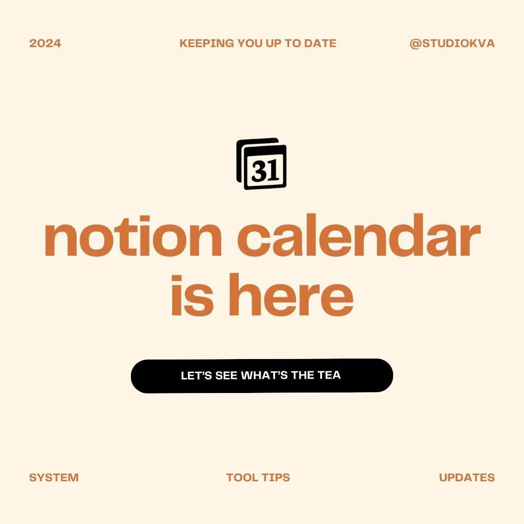 Guess what just landed on my radar? 👀

The Notion Calendar! 🗓️ If you're a beauty business owner, I promise you're going to love this game-changer. Let me spill all the details and show you how it can totally transform your daily routines. ☕💄

You
