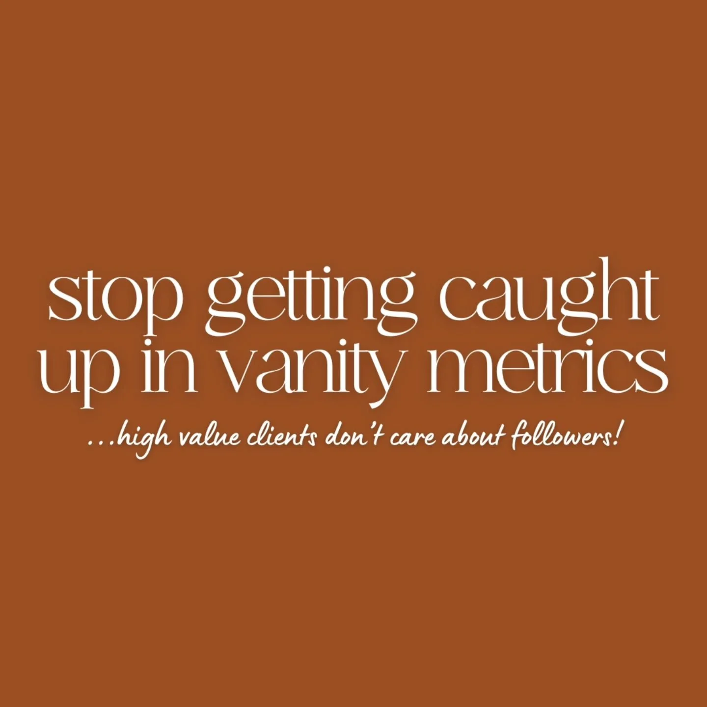 You&rsquo;ve been chasing followers, thinking that&rsquo;s the key to unlocking more clients. It&rsquo;s not.

High-value clients aren&rsquo;t scrolling through your follower count&mdash;they&rsquo;re paying attention to your expertise, how well you 
