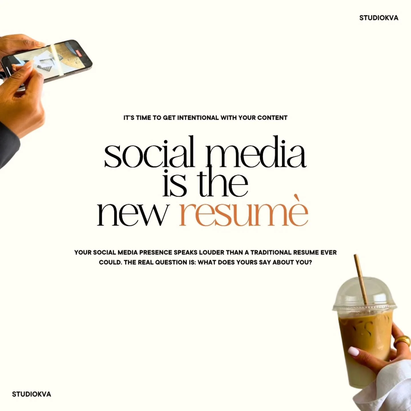 Your social media isn&rsquo;t just for scrolling&mdash;it&rsquo;s your brand's first impression ✨

I saw a post this week that said, &ldquo;Social media is the new resume,&rdquo; and it couldn&rsquo;t be more true. But here&rsquo;s the thing&mdash;pe