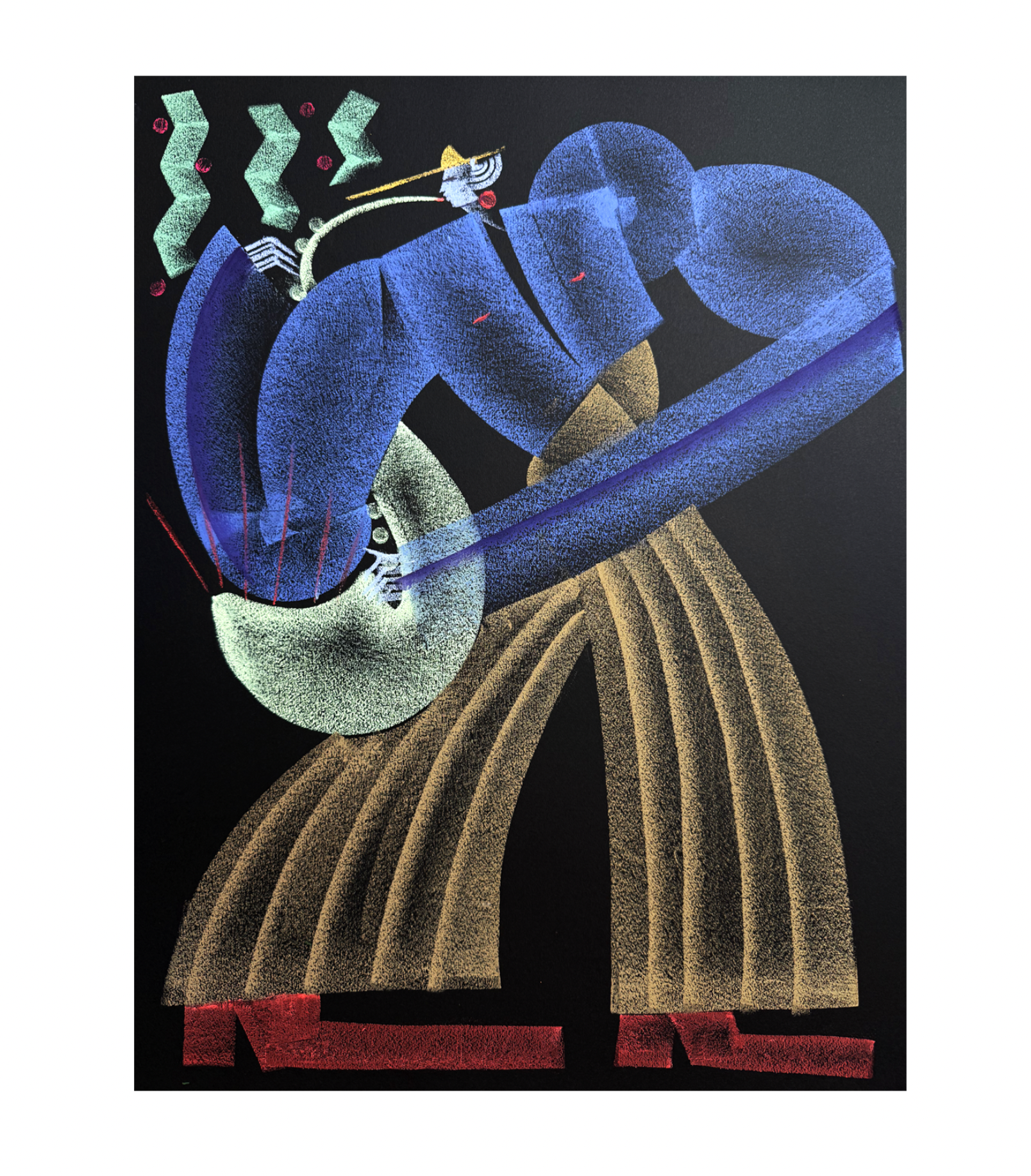 Original - 'Turquoise Sax'