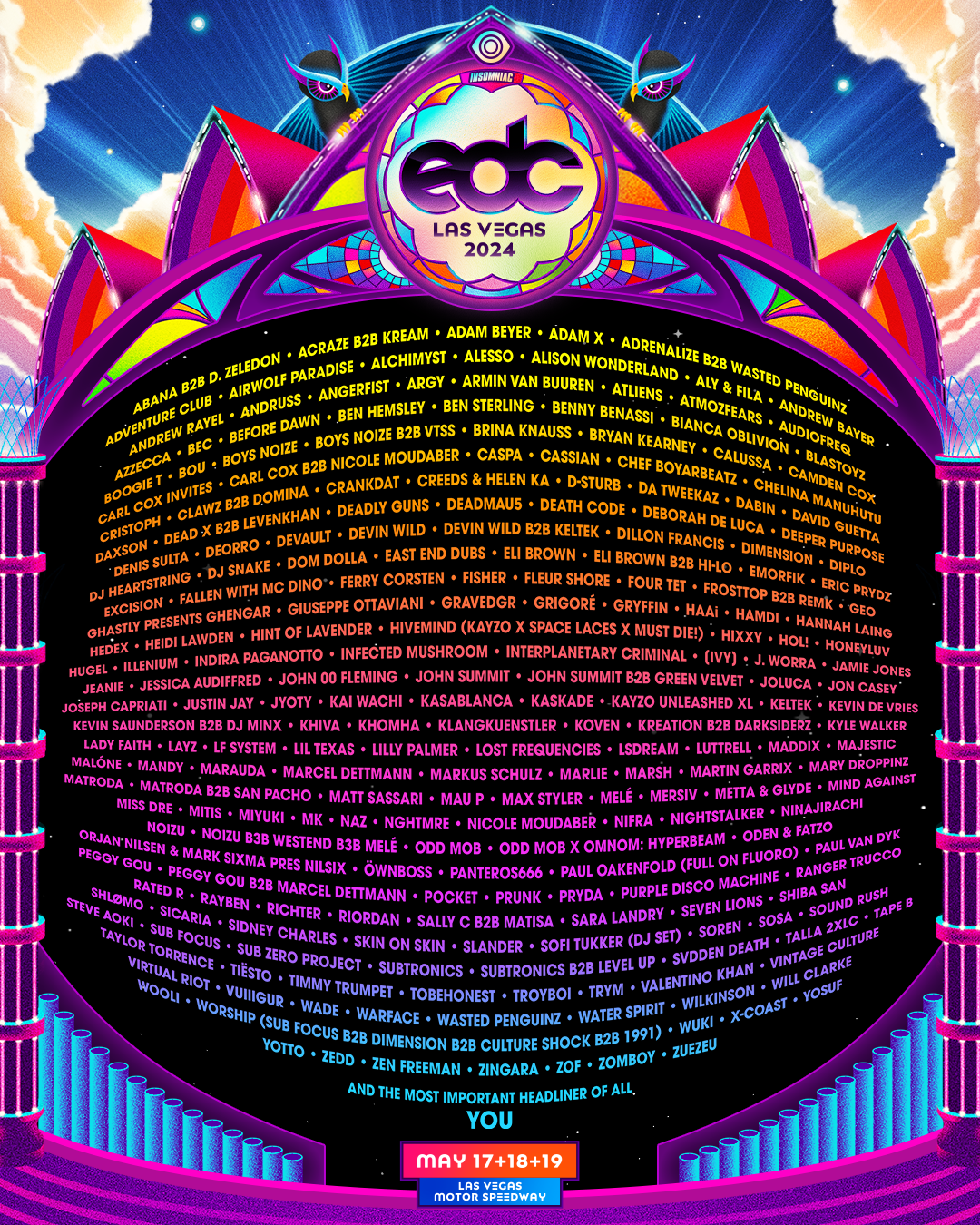 The 2024 EDC Las Vegas Lineup is Here 