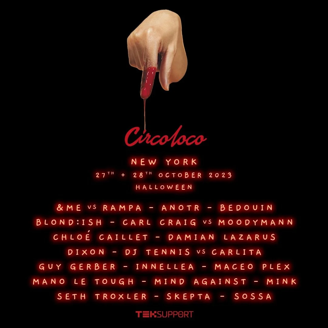 Circoloco Halloween 2023 Lineup