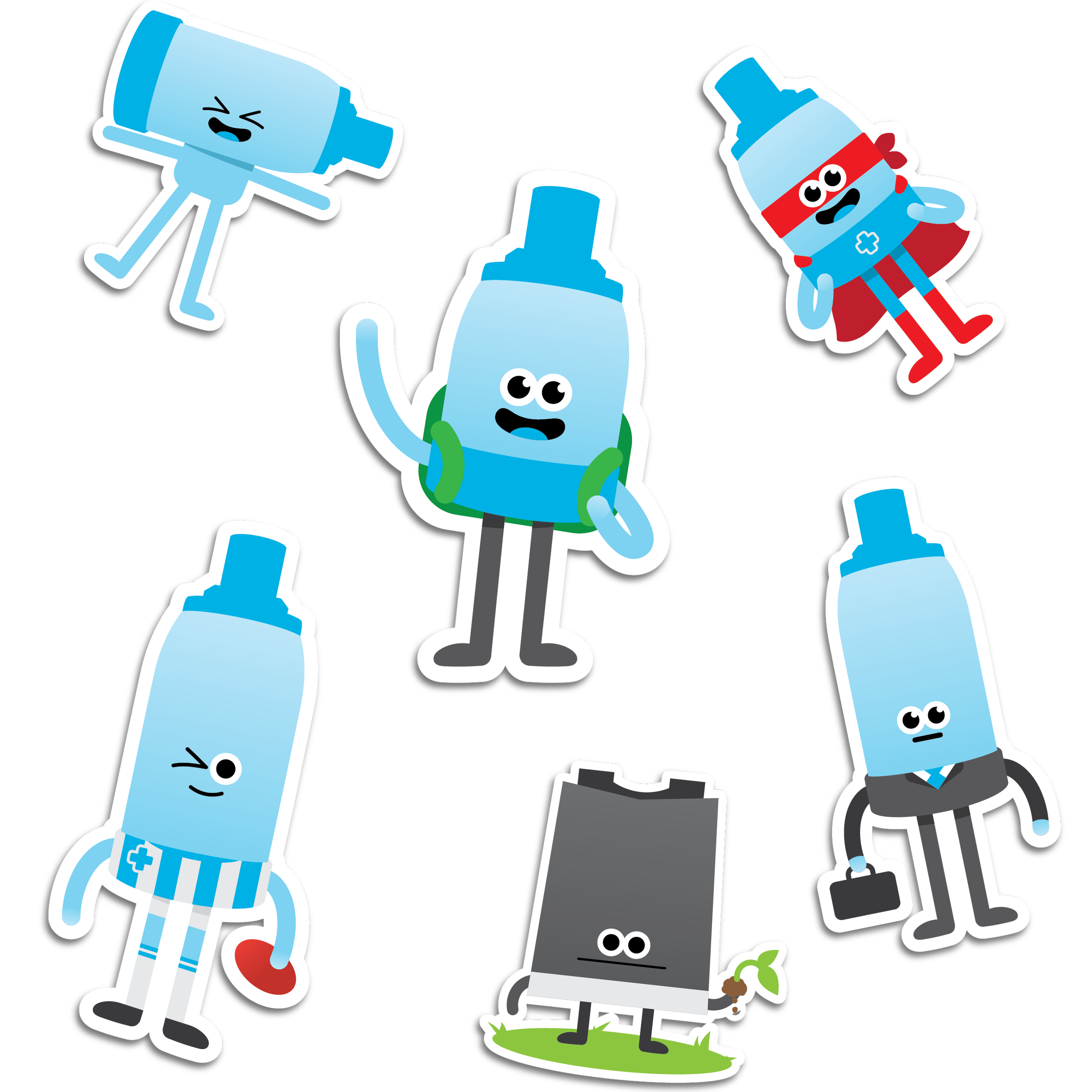 e chamber echamber spacer mascot stickers for bird healthcare