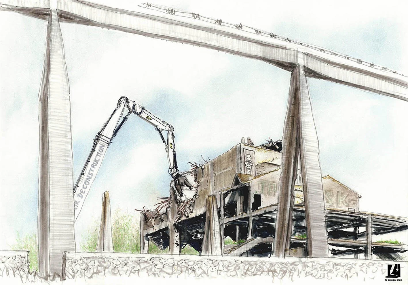 FORGES DE TRIGNAC  - DECONSTRUCTION