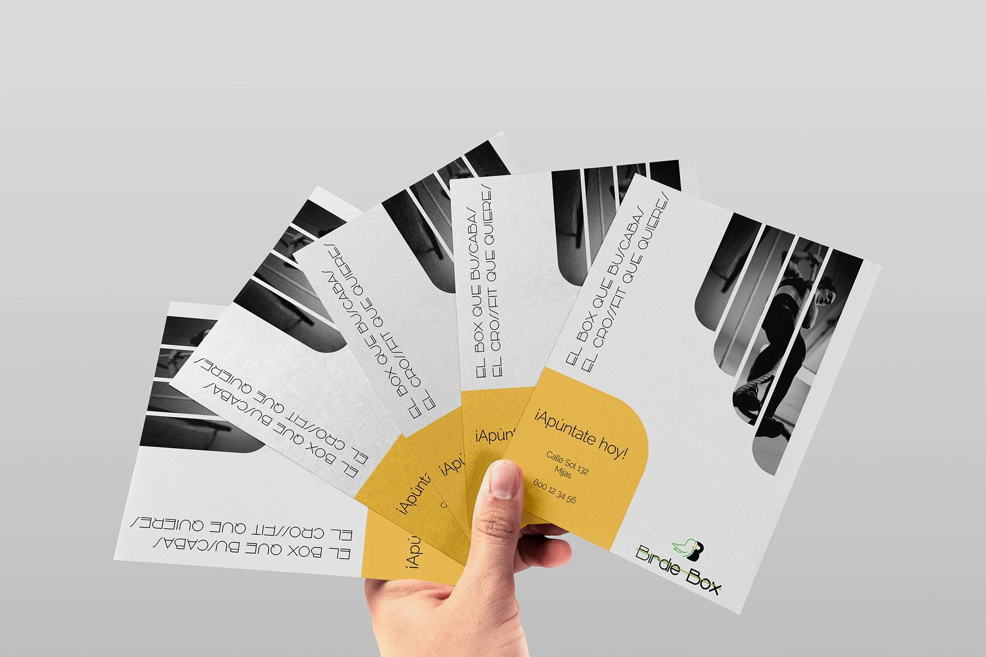 Flyers designed as part of the brand identity of a CrossFit Box in Spain.jpg