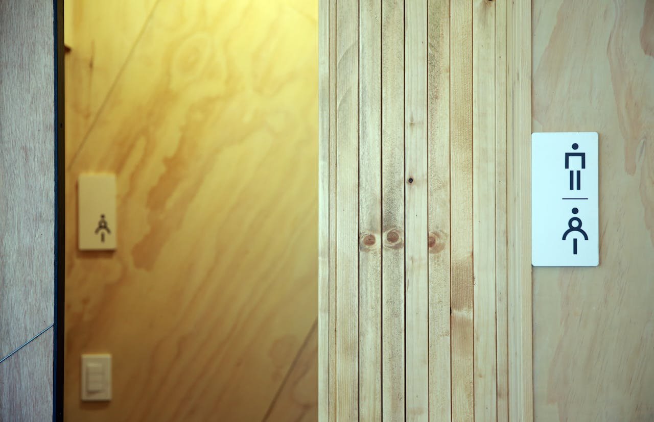 In Europe, building codes limit bathroom noise