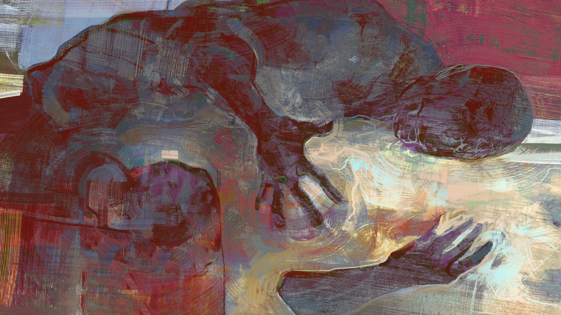Goldcat: pixels, charcoal and bronze