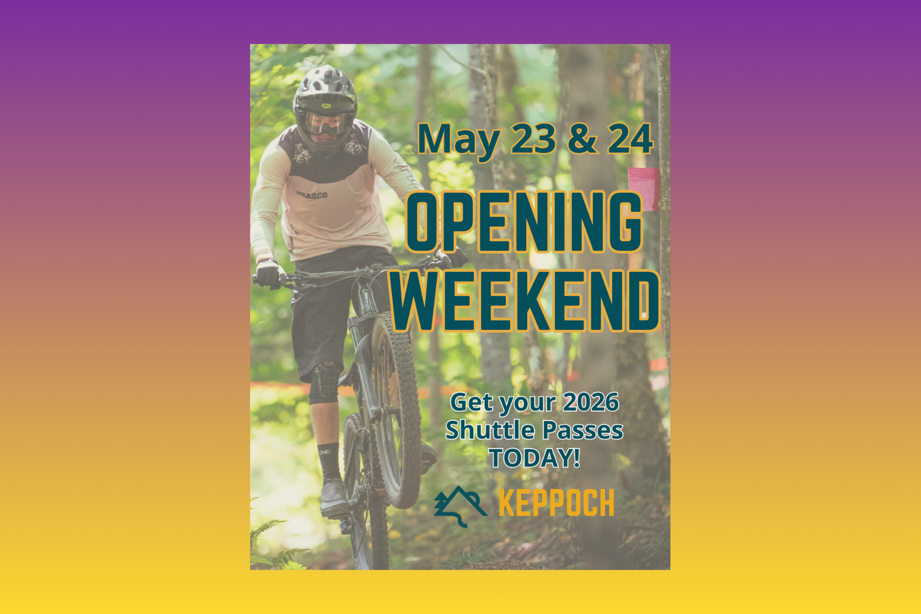 Bike Shuttle Opening Weekend - May 23 &amp; 24