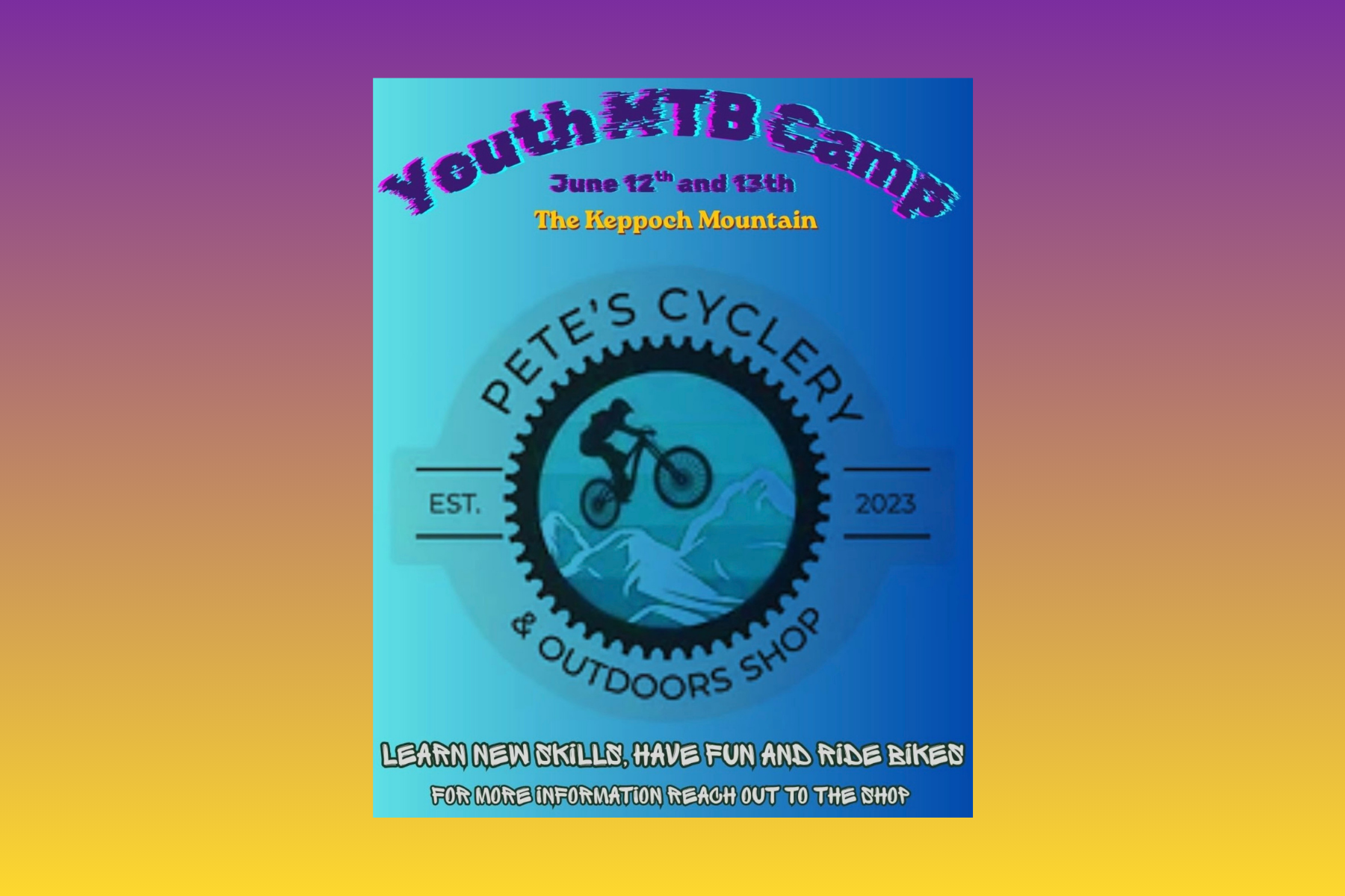Youth MTB Camp with Pete's Cyclery