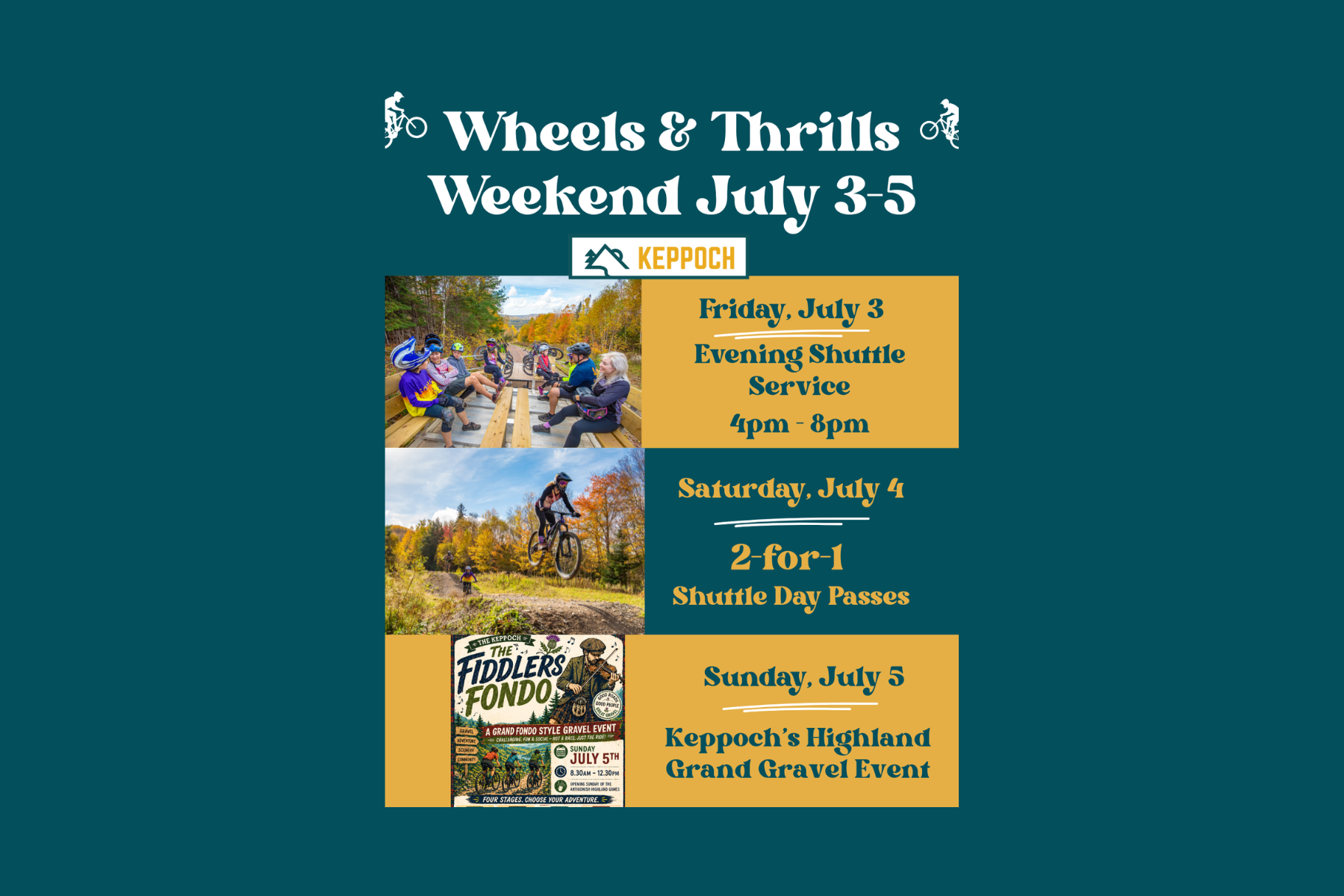 Wheels &amp; Thrills Weekend July 3-4
