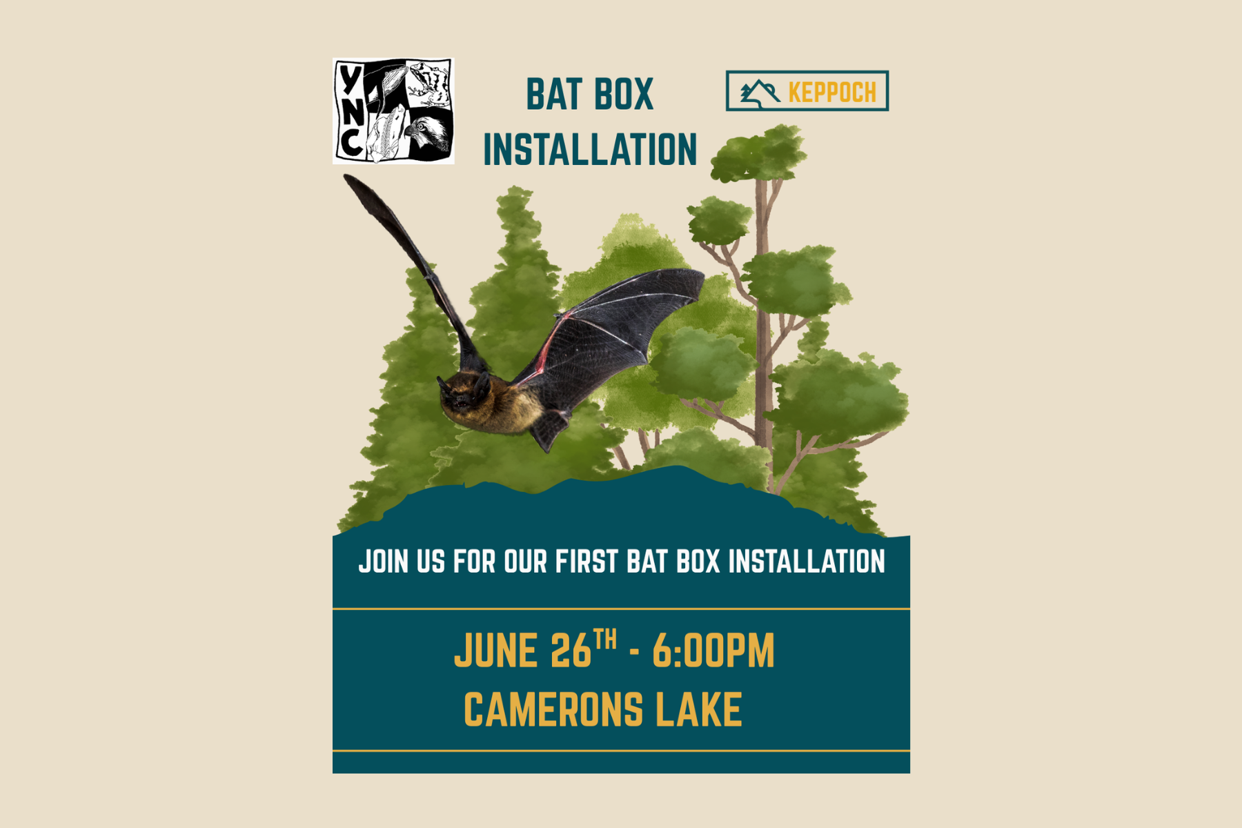 BAT BOX INSTALLATION AT THE KEPPOCH