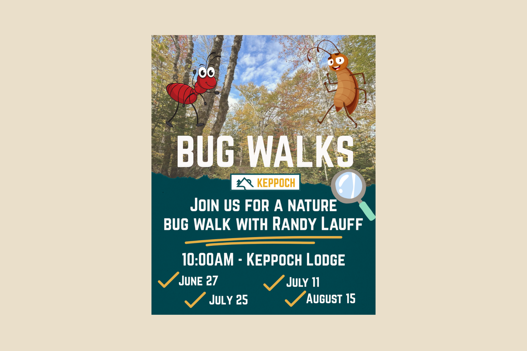 Bug Walks at the Keppoch with Randy Lauff