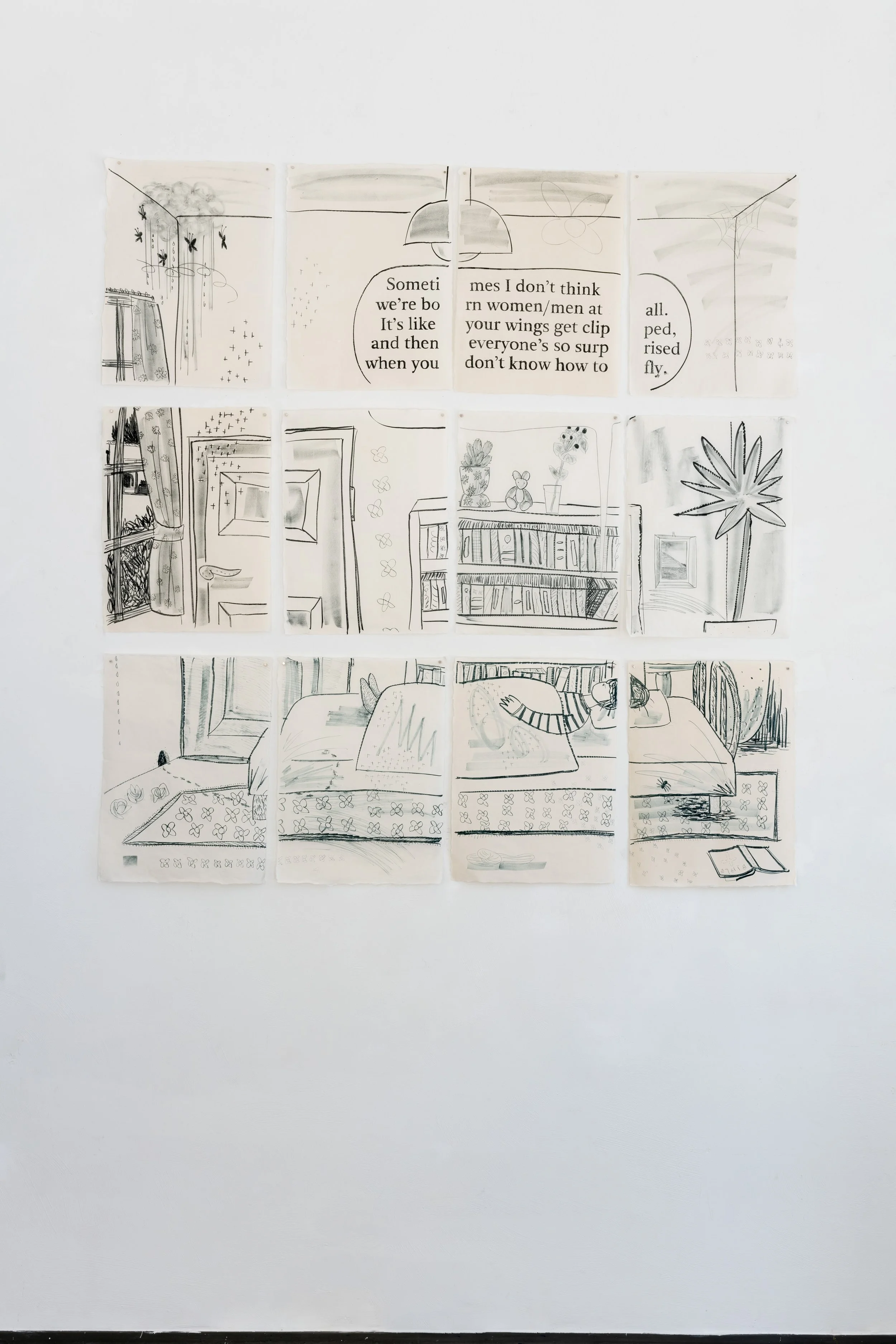 Hinako Kagawa (JAP) solo exhibition photographic documentation of her exhibition Lithograph, Feminism, Artist's book MATERIALMATTERS / Victoria Gentsch