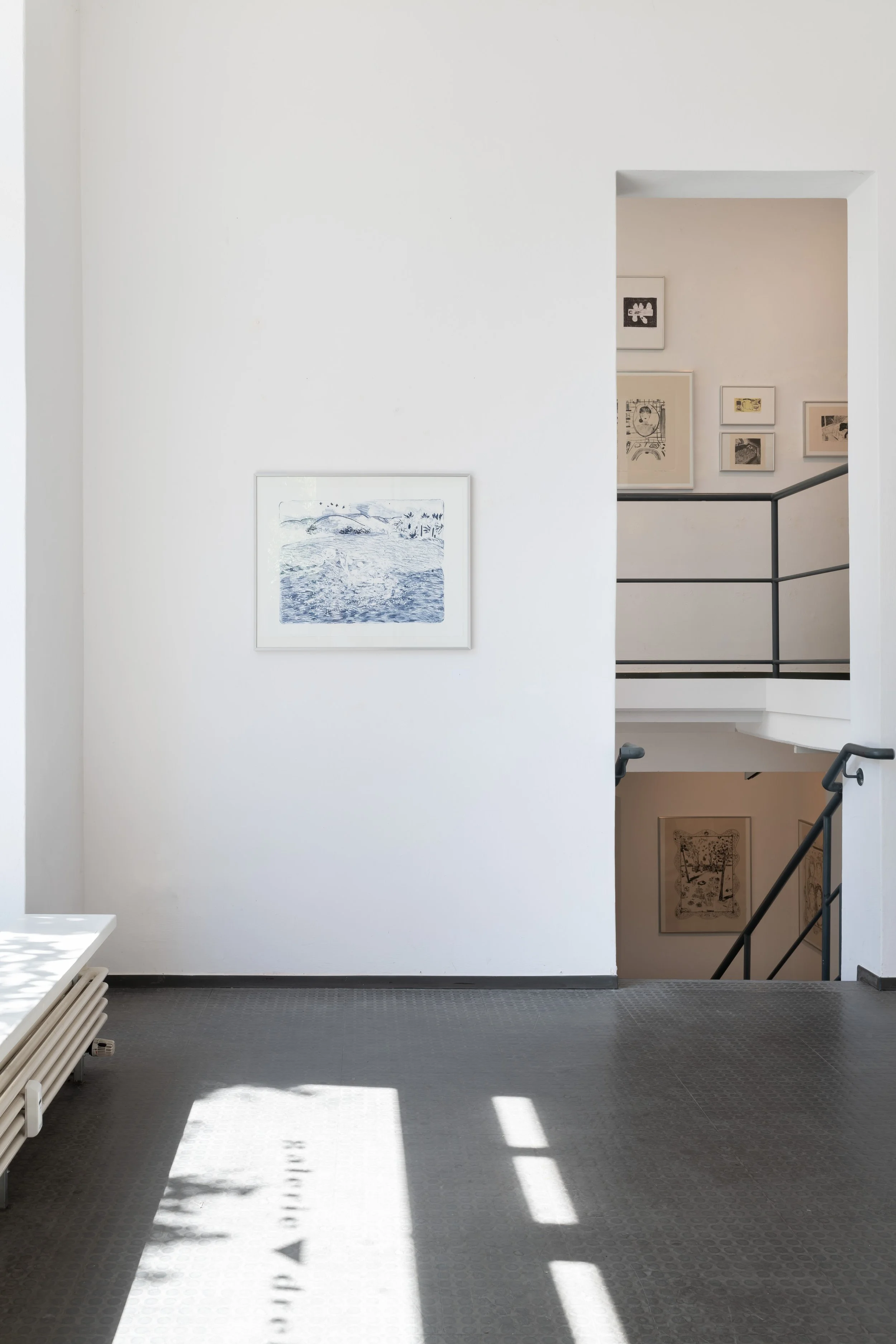 Hinako Kagawa (JAP) solo exhibition photographic documentation of her exhibition Lithograph, Feminism, Artist's book MATERIALMATTERS / Victoria Gentsch