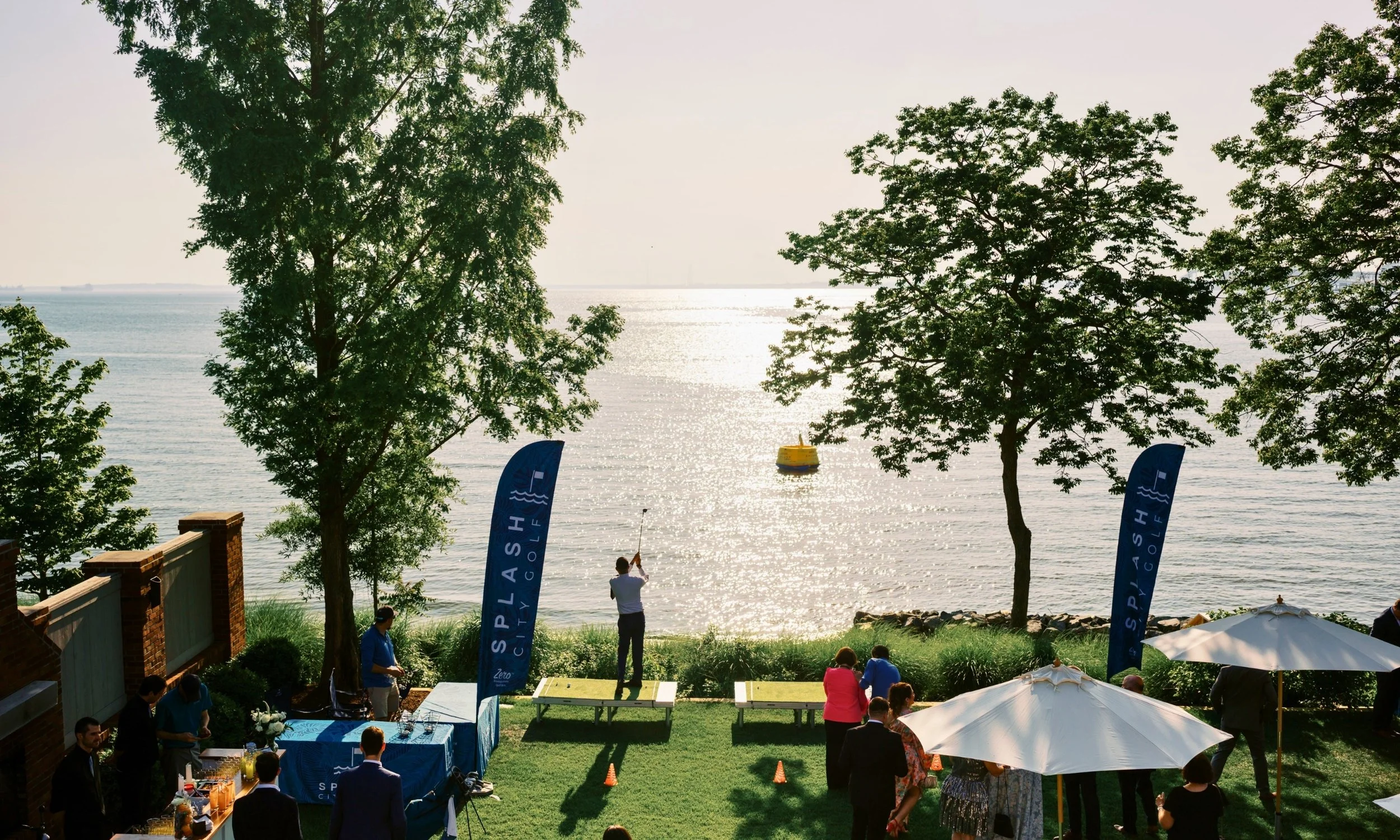 A Splash City Golf waterfront driving range
