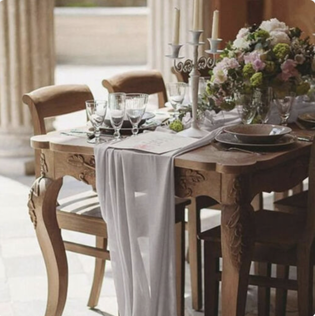 Grey Sheer Table Runners -
$7.00 per runner