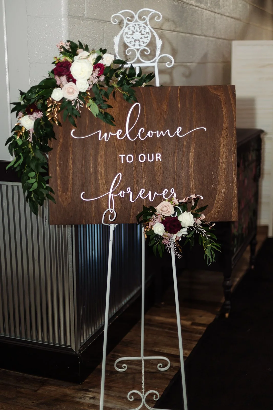 Welcome To Our Forever Sign $20