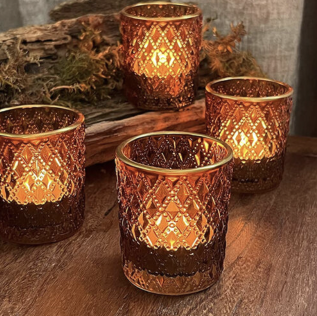 Amber Votive Holder - $1.50 per votive