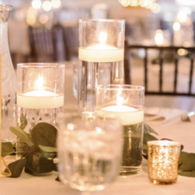 Set or Three Cylinder Vases - $20 per table