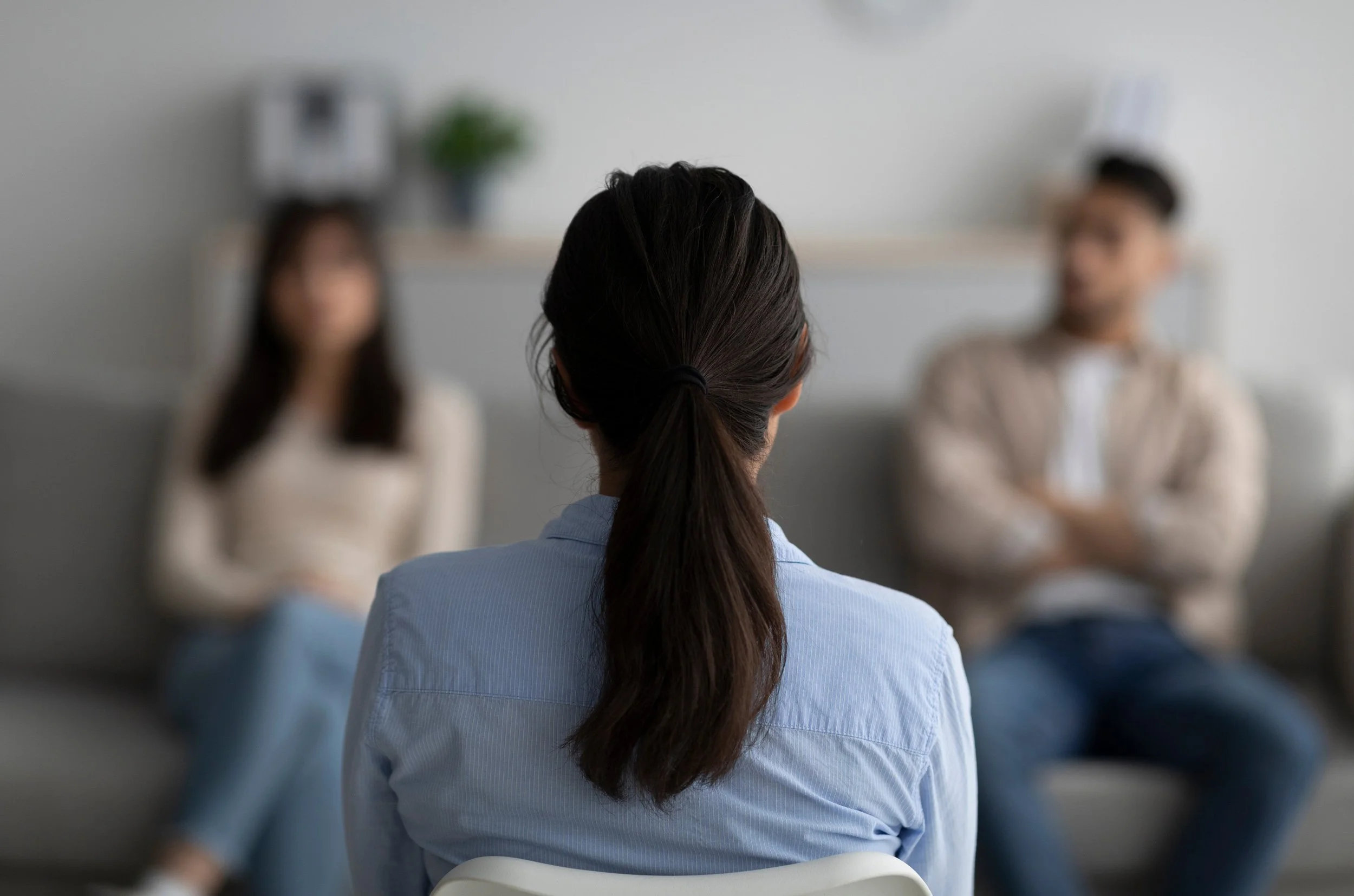Maryland couple comparing mediation and litigation options during divorce.