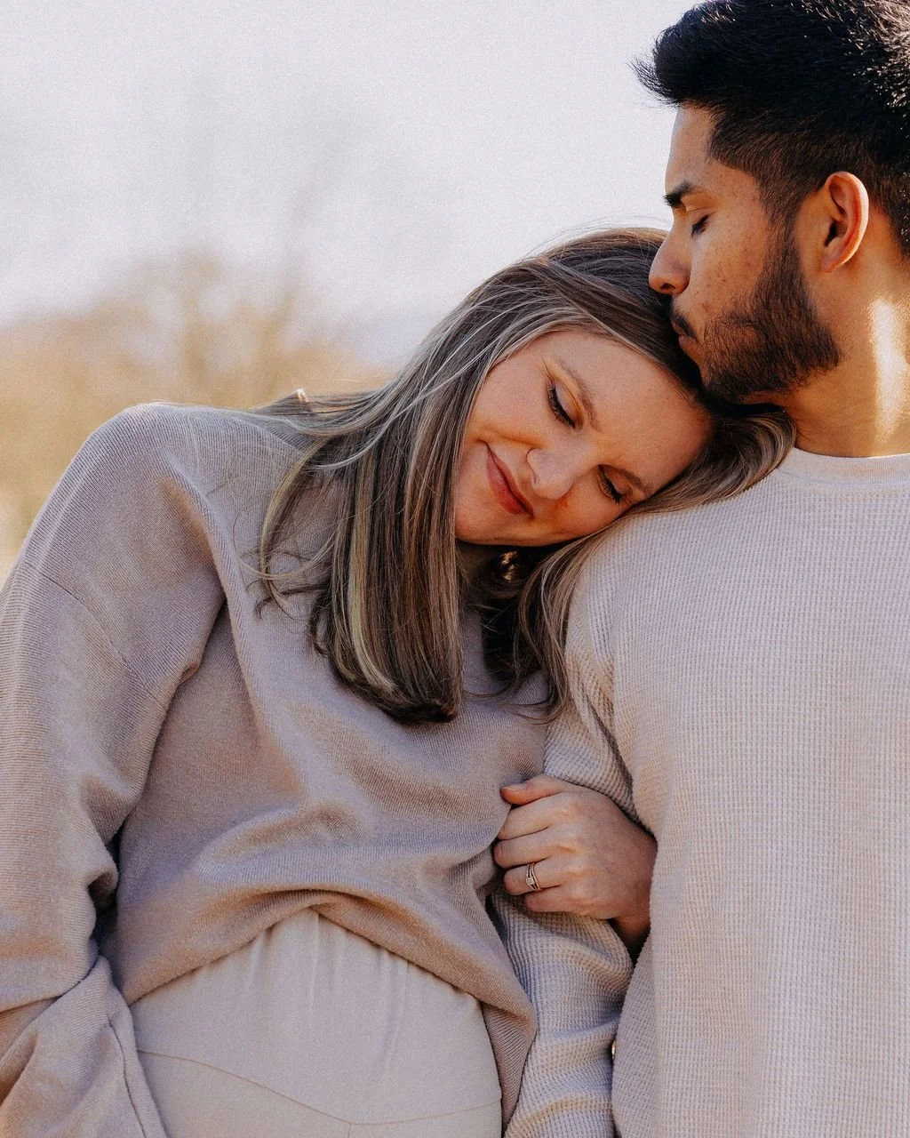 got to sneak in some maternity pics with daniel and chloe before baby samuel arrived 🥹 so excited for these sweet friends to become the most amazing parents!!