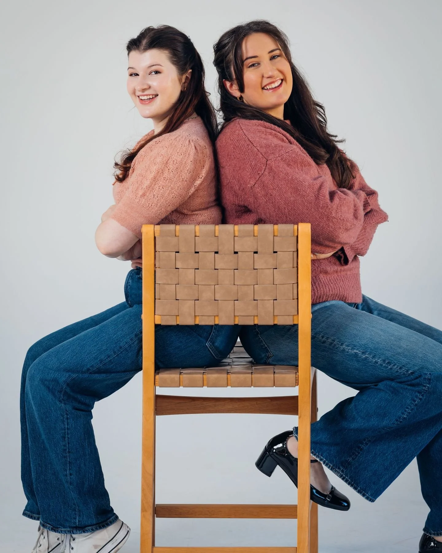 couldn't leave the studio without grabbing a few sister shots for this iconic duo!! had so much fun taking acting headshots for my two theatre queens recently 💖