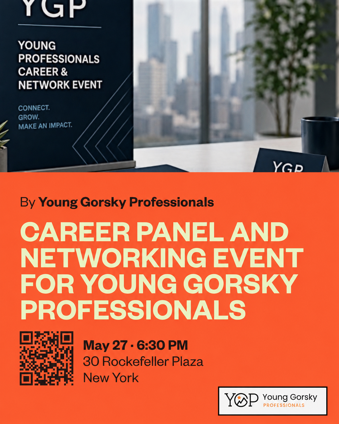 Career Panel and Networking Event for Young Gorsky Professionals