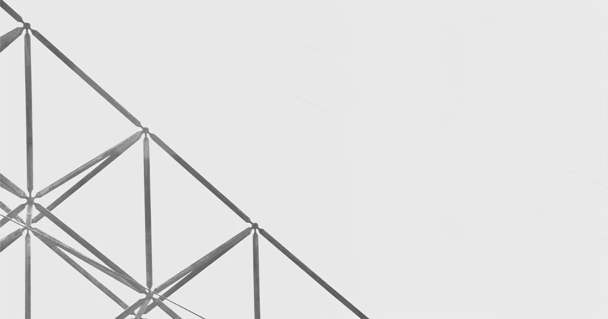 A metal frame to represent building a storytelling framework as part of a strong charity brand identity.