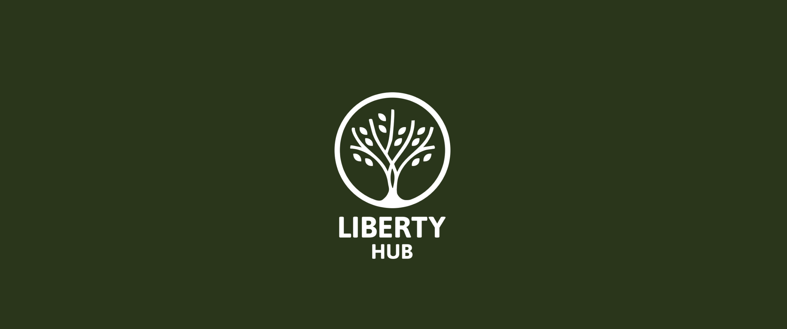 Liberty Hub logo and visual identity designed by Sodium & Co.