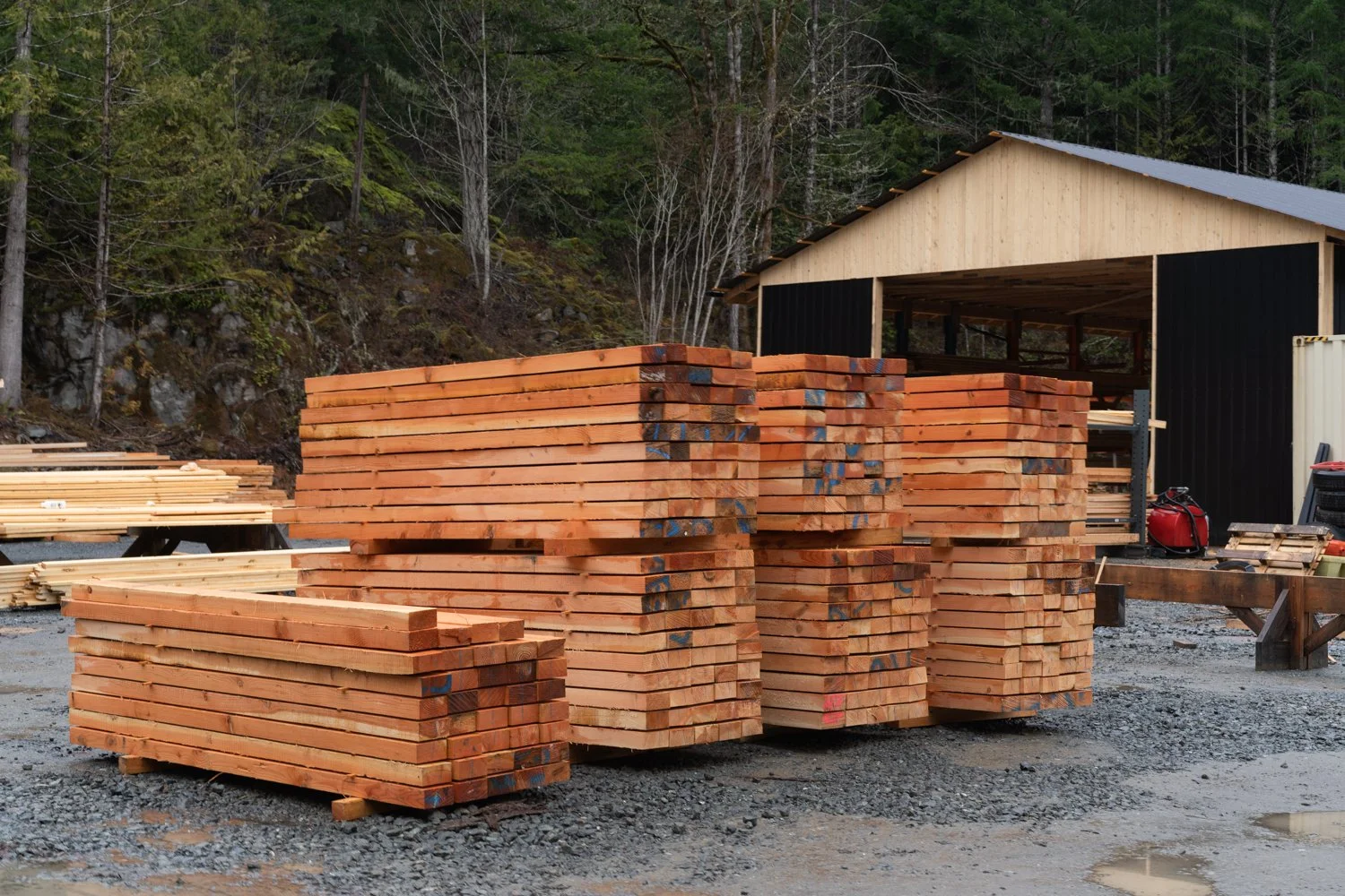 Lumber yard in Victoria