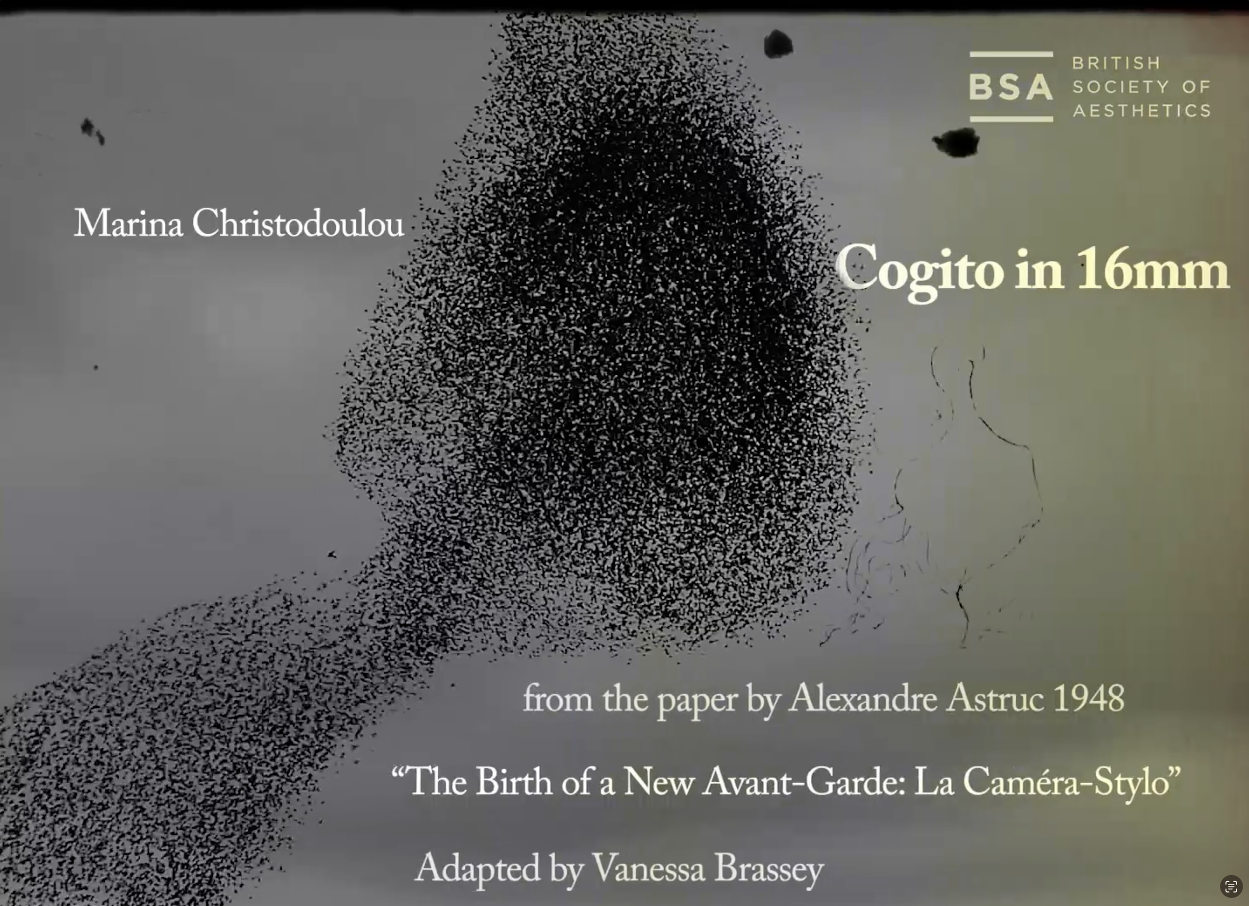 'Cogito in 16mm'